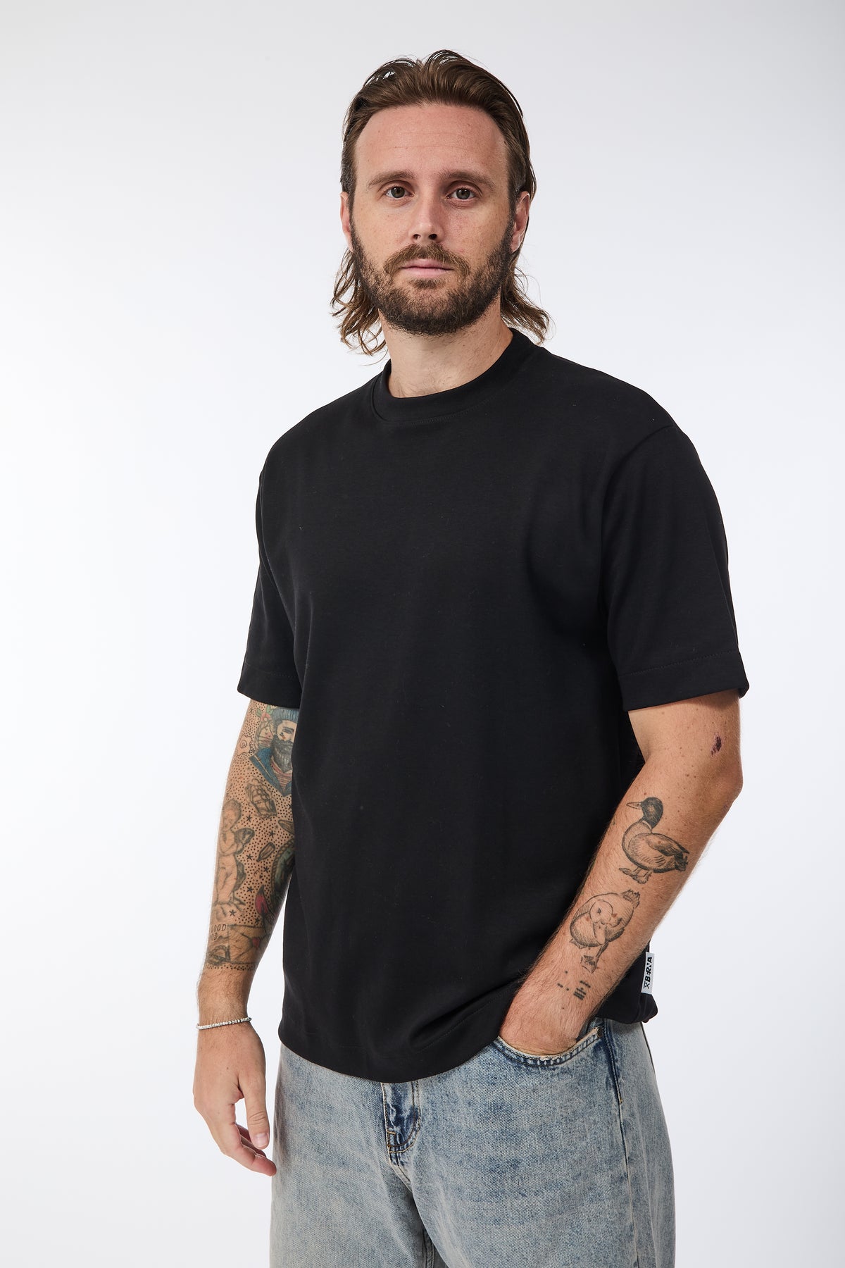 T-shirt Berna Interlock Nero