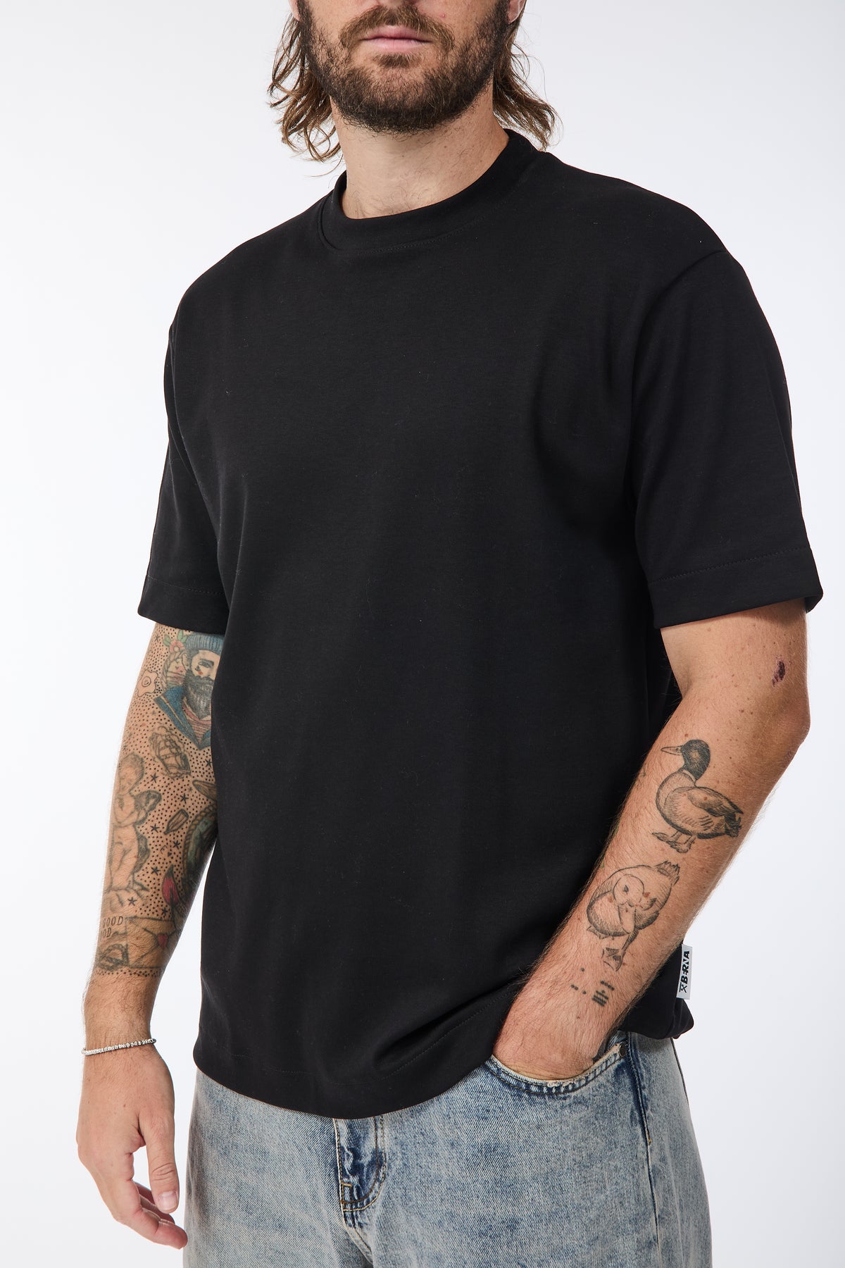 T-shirt Berna Interlock Nero