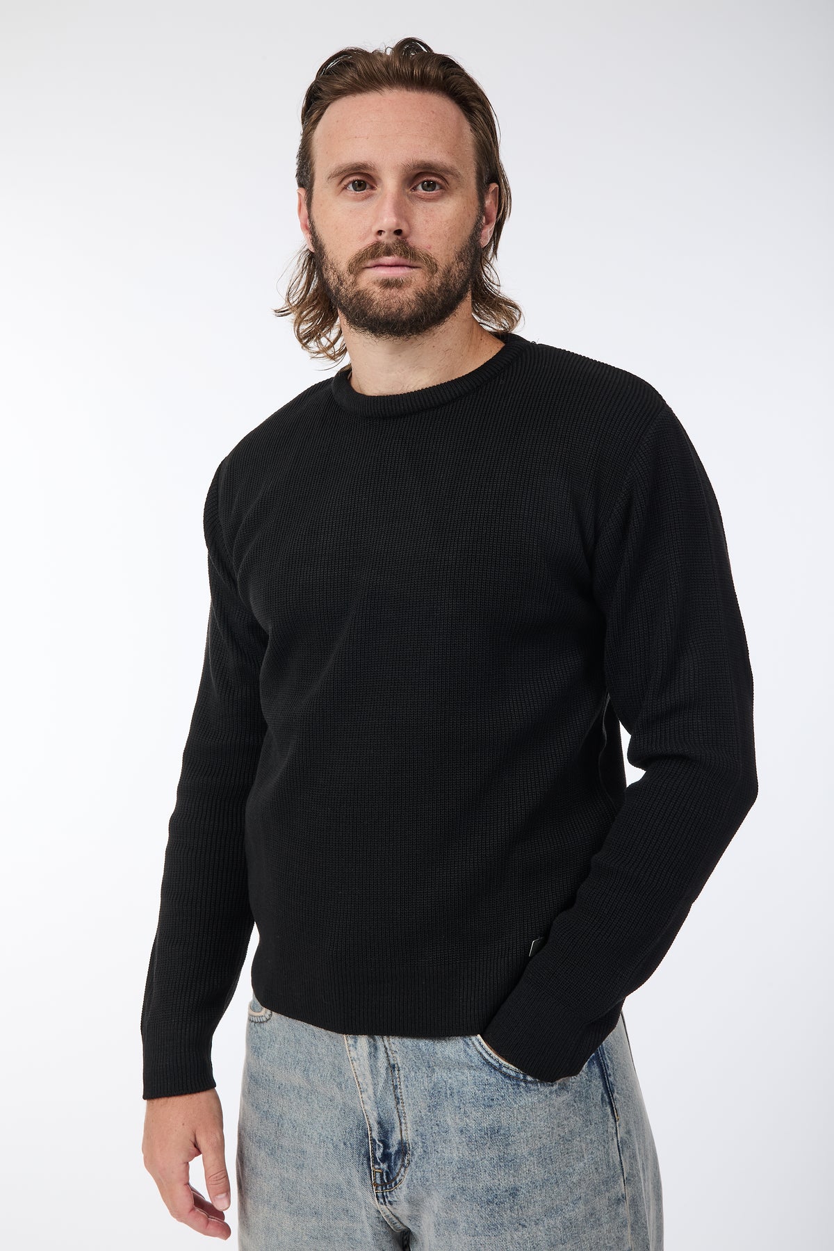 Maglione Block Eleven Costa inglese Nero