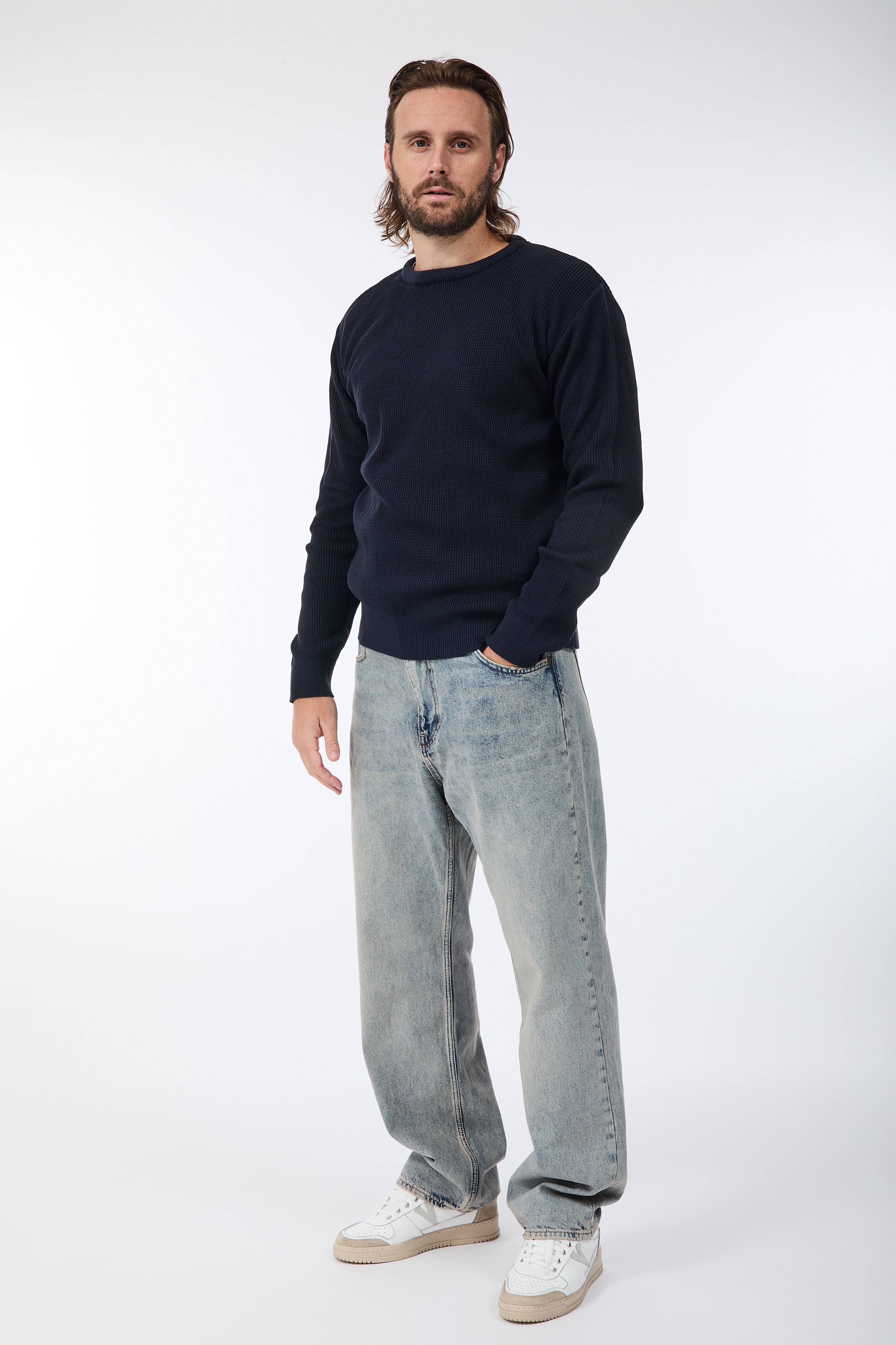 Maglione Block Eleven Costa inglese Navy