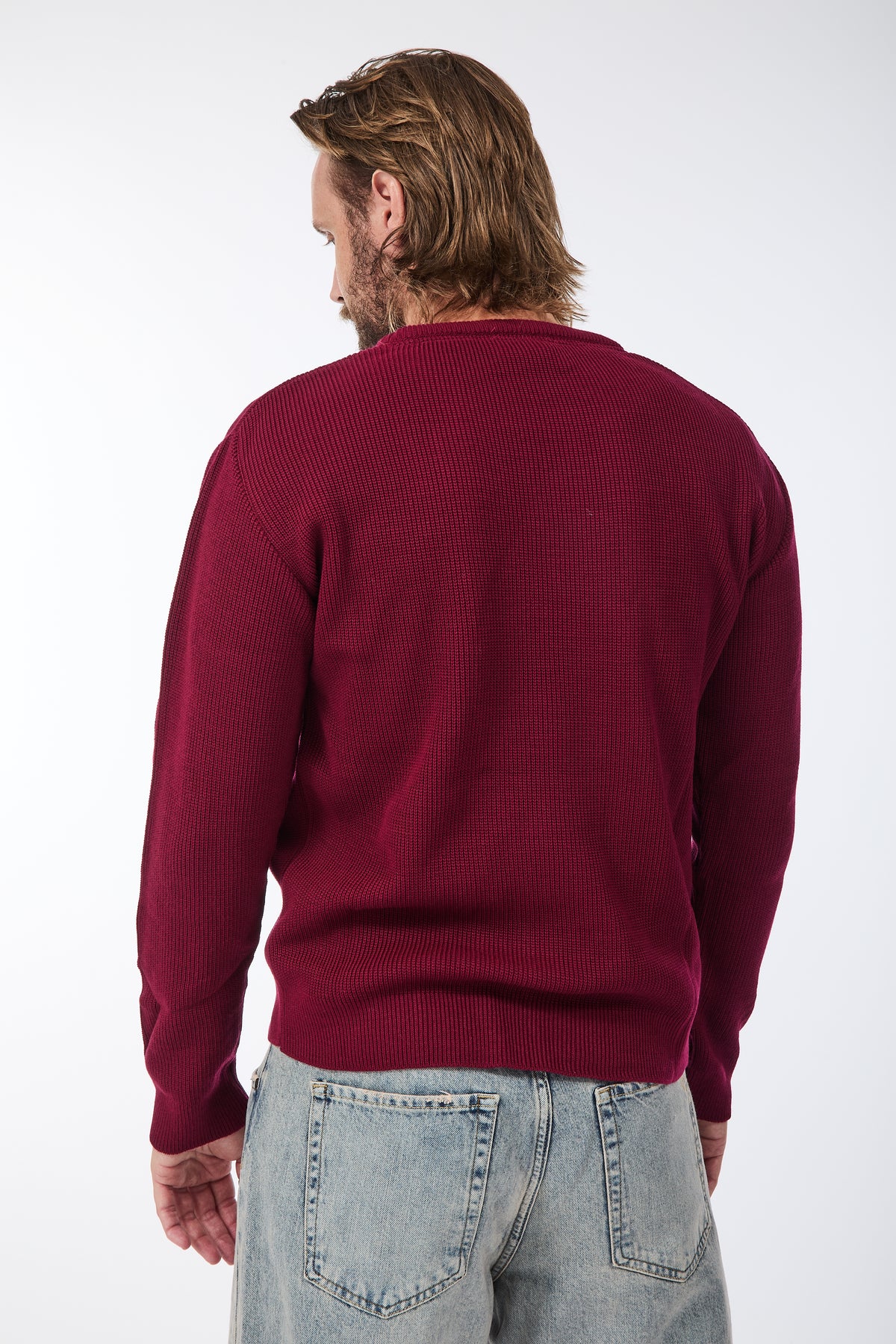 Maglione Block Eleven Costa inglese Bordeaux