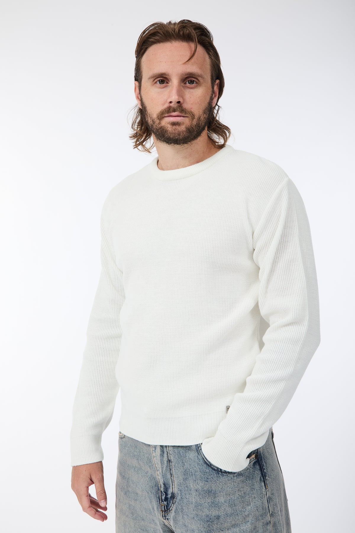 Maglione Block Eleven Costa inglese Panna