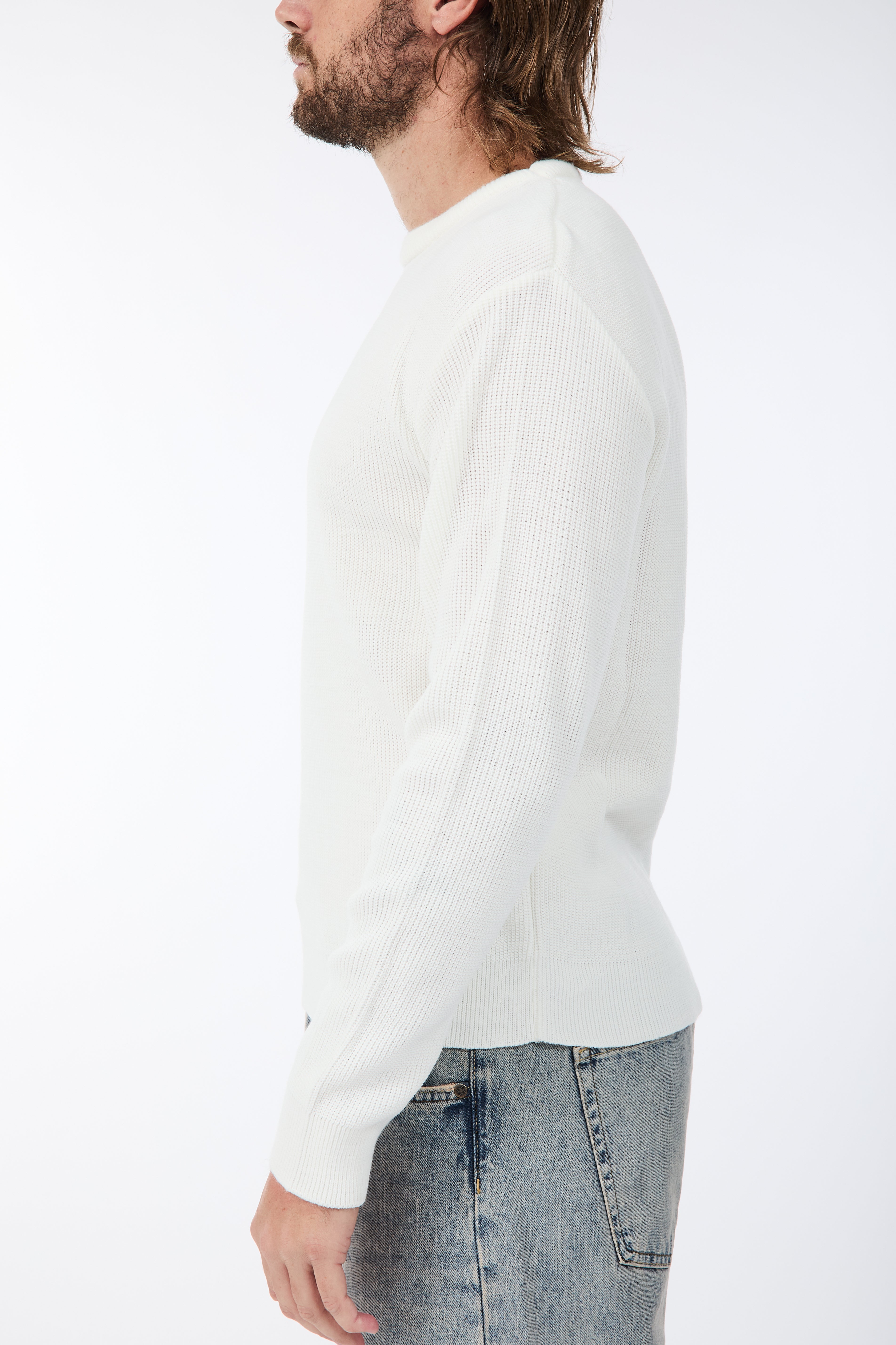 Maglione Block Eleven Costa inglese Panna