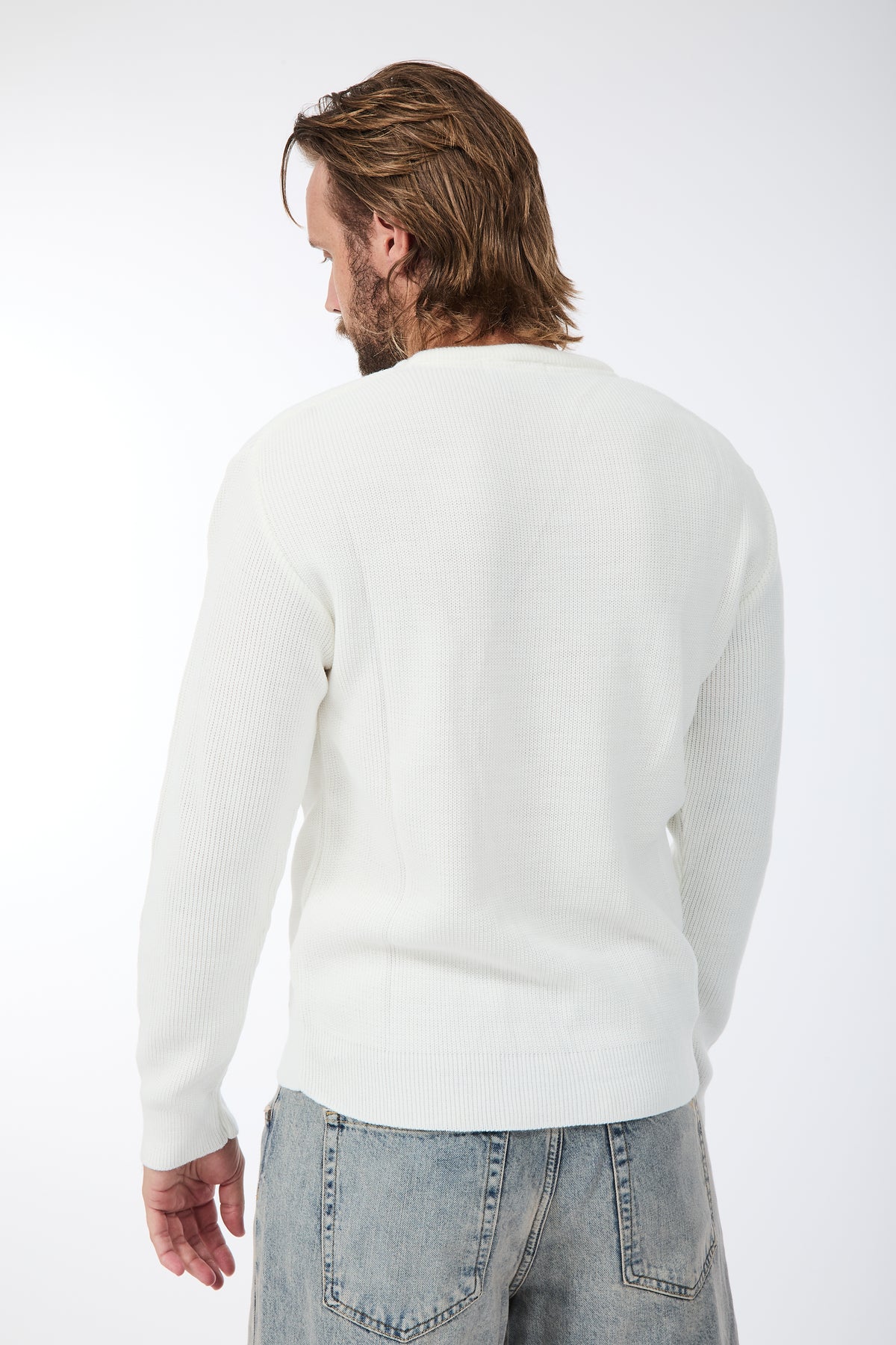 Maglione Block Eleven Costa inglese Panna