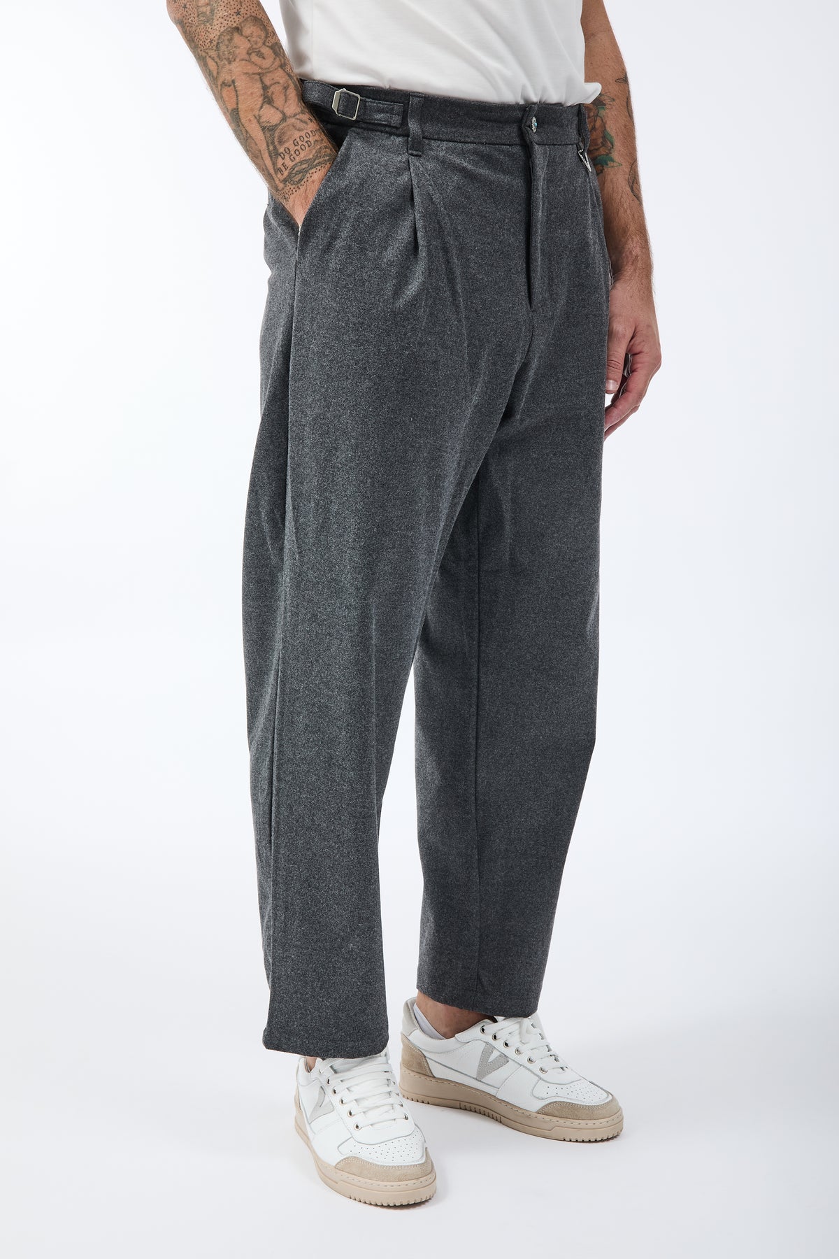 Pantalone Berna Japan Fibbie Antracite 492
