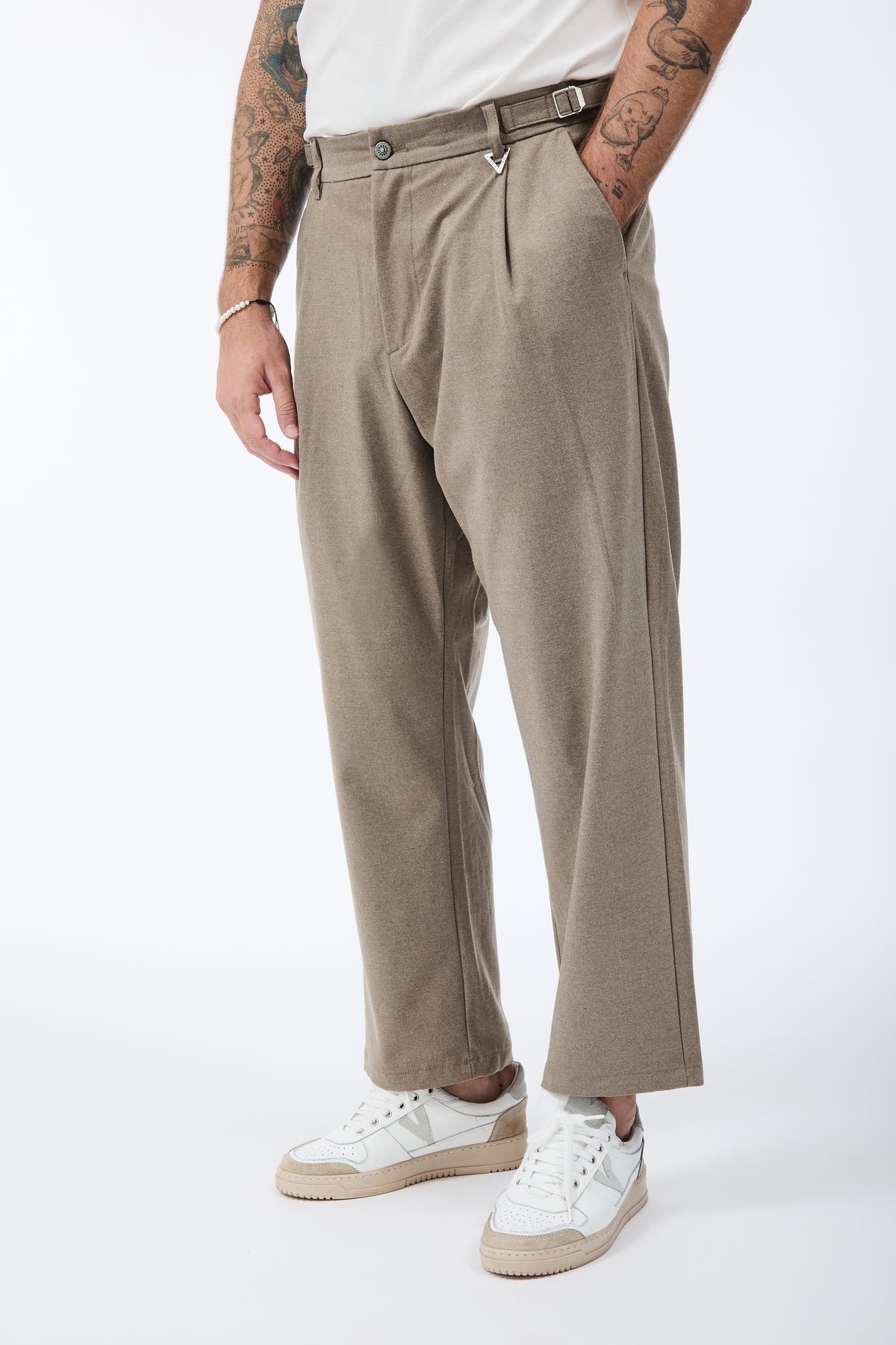 Pantalone Berna Japan Fibbie Beige 492