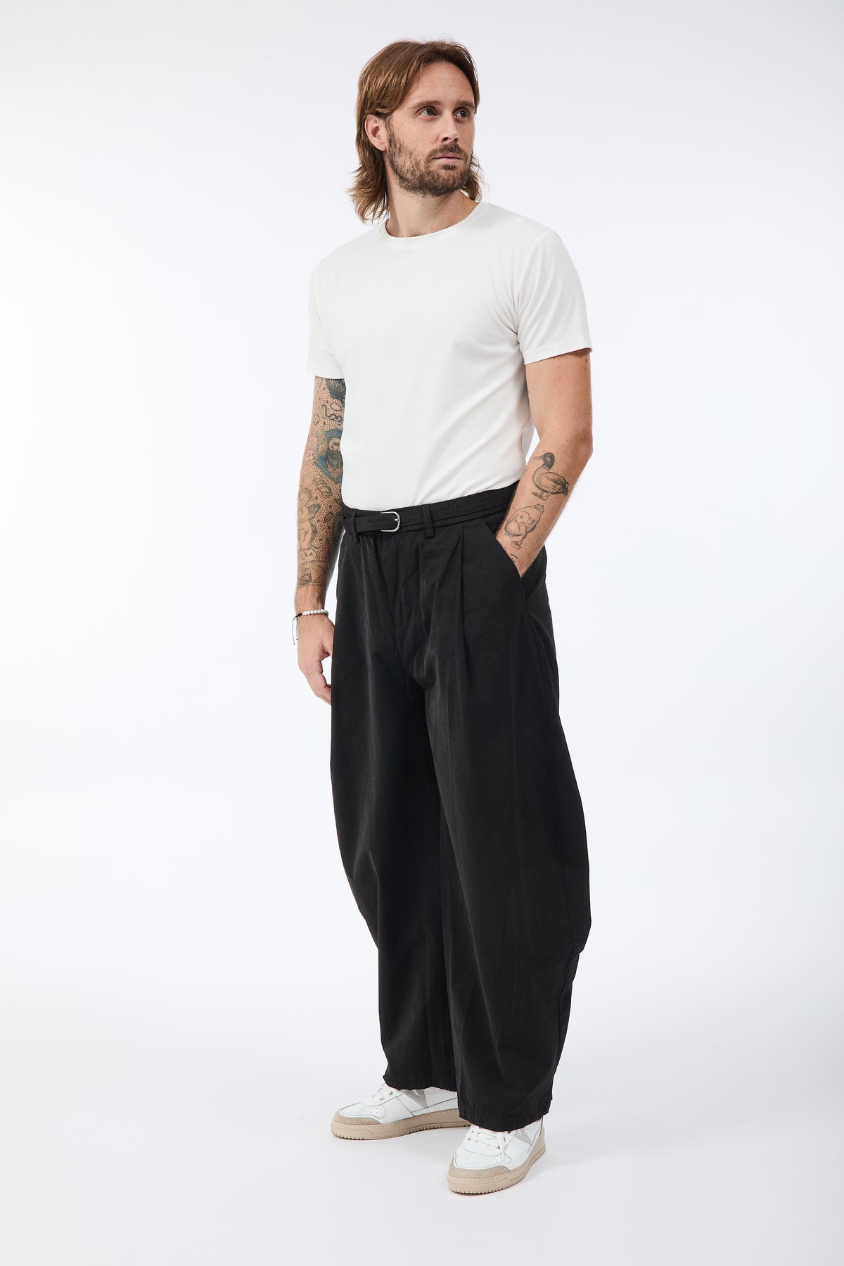 Pantalone Berna Barrel Nero