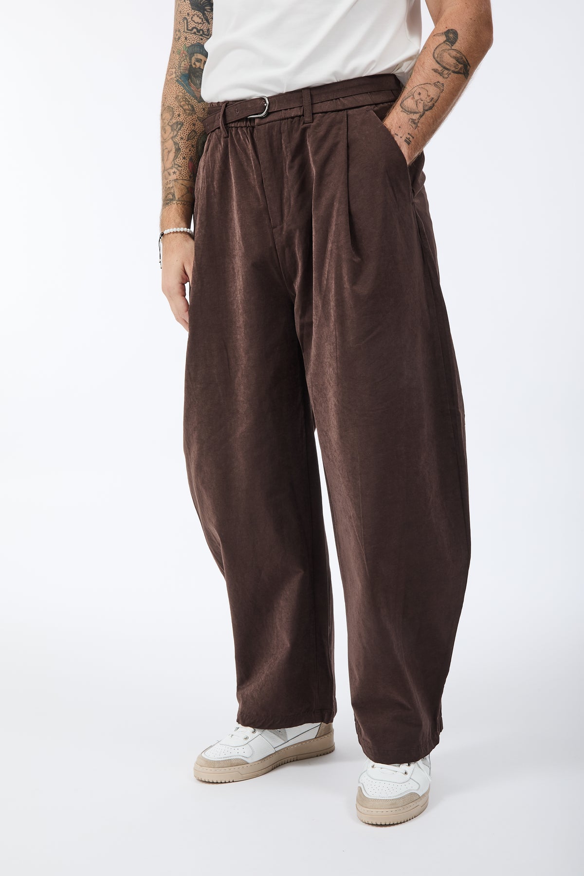 Pantalone Berna Barrel Caffè