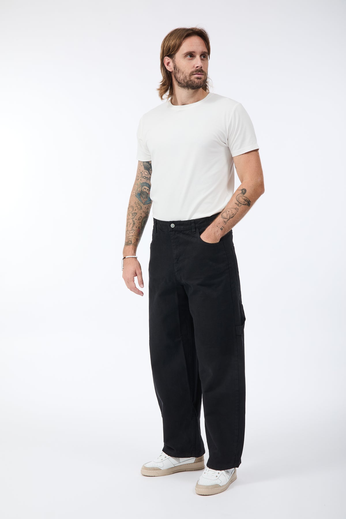 Jeans Berna Work Nero Canvas