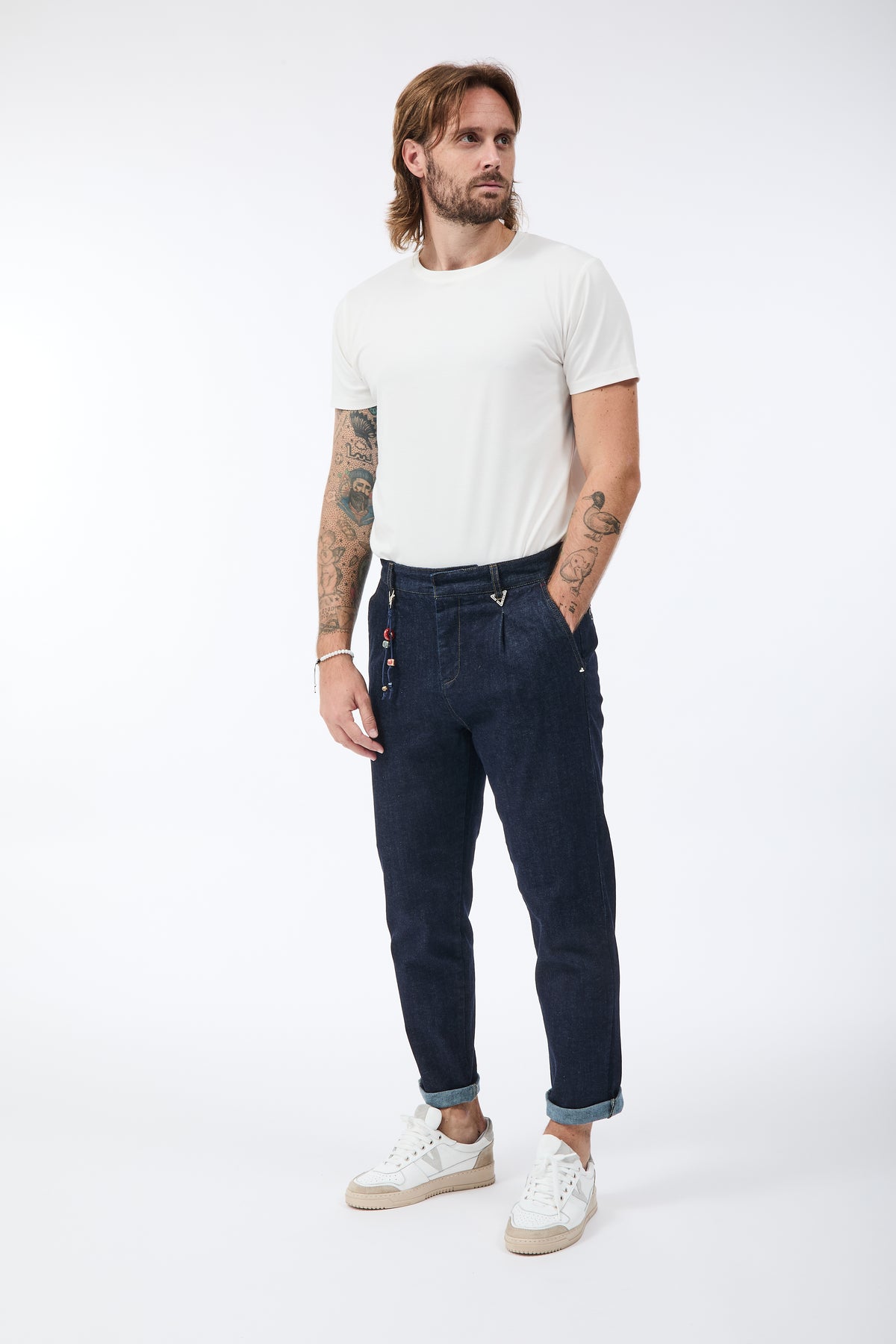 Pantalone Berna Cropped Denim 335