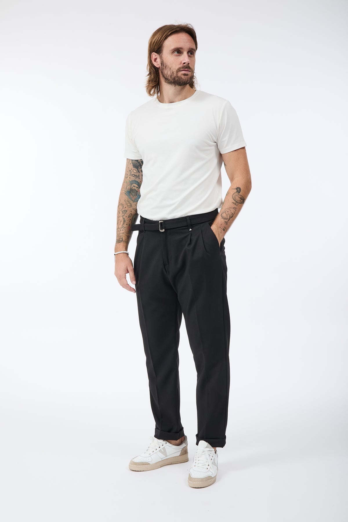 Pantalone Berna Cintura Nero 031