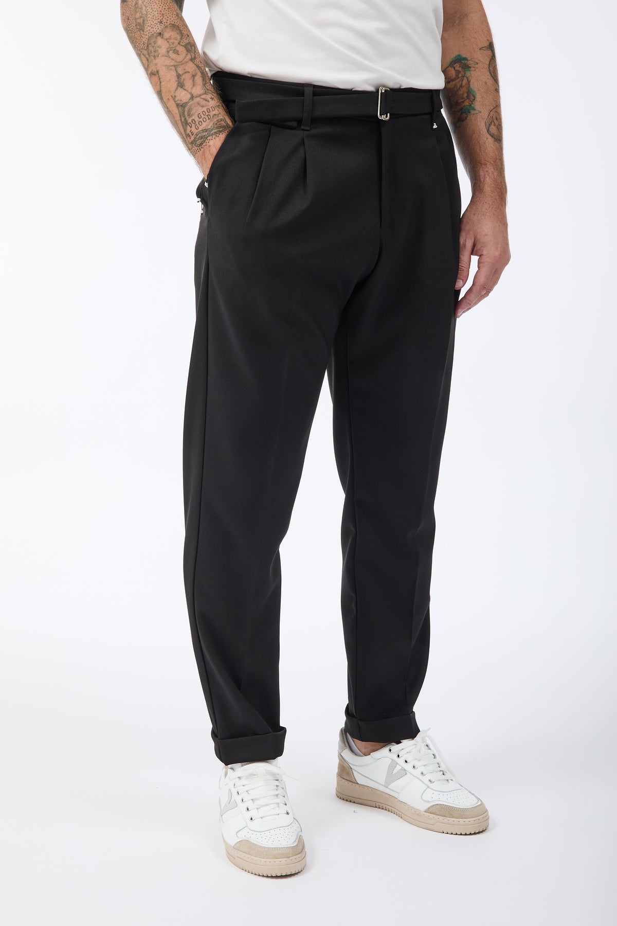 Pantalone Berna Cintura Nero 031