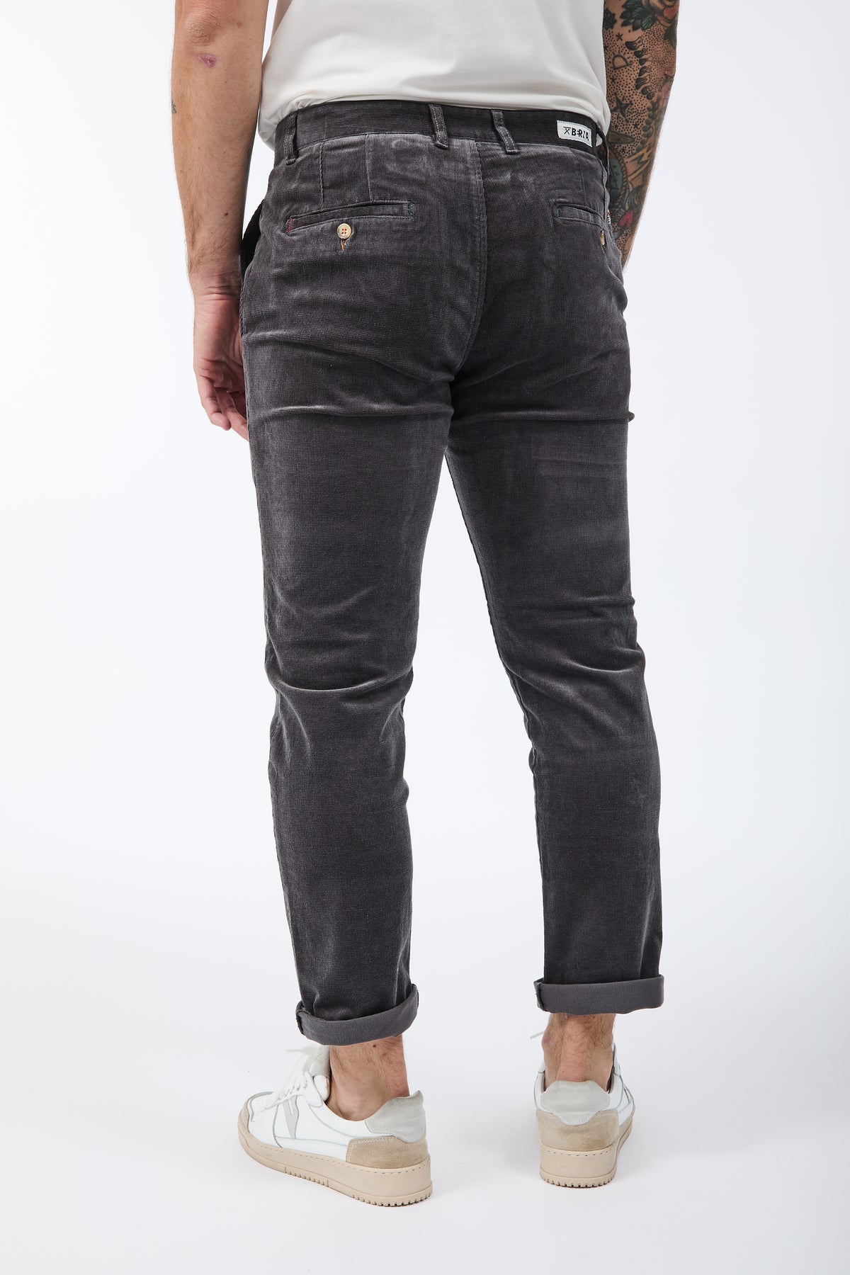 Pantalone Berna Chinos Velluto Asfalto 310