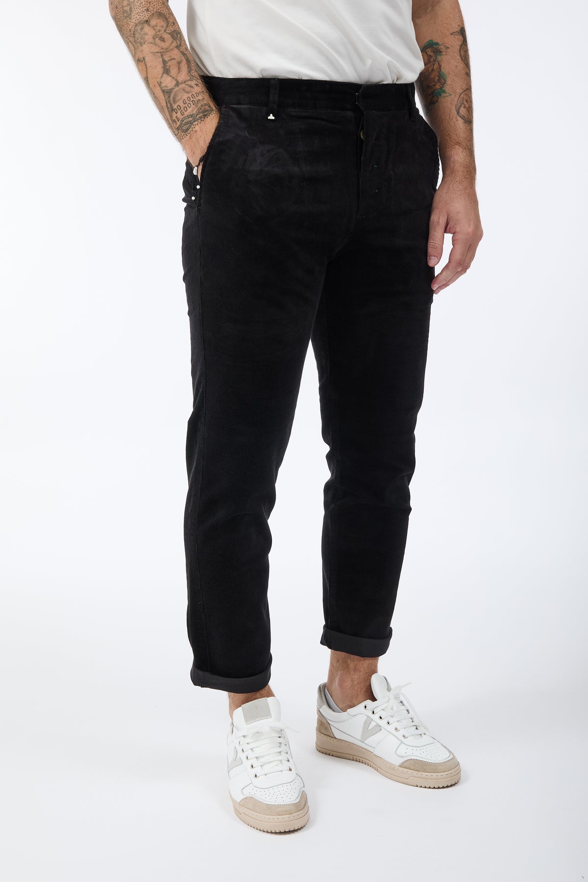Pantalone Berna Chinos Velluto Nero 310