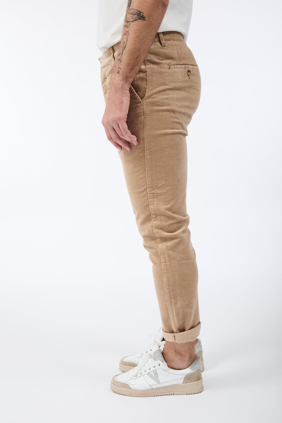 Pantalone Berna Chinos Velluto Cammello 310