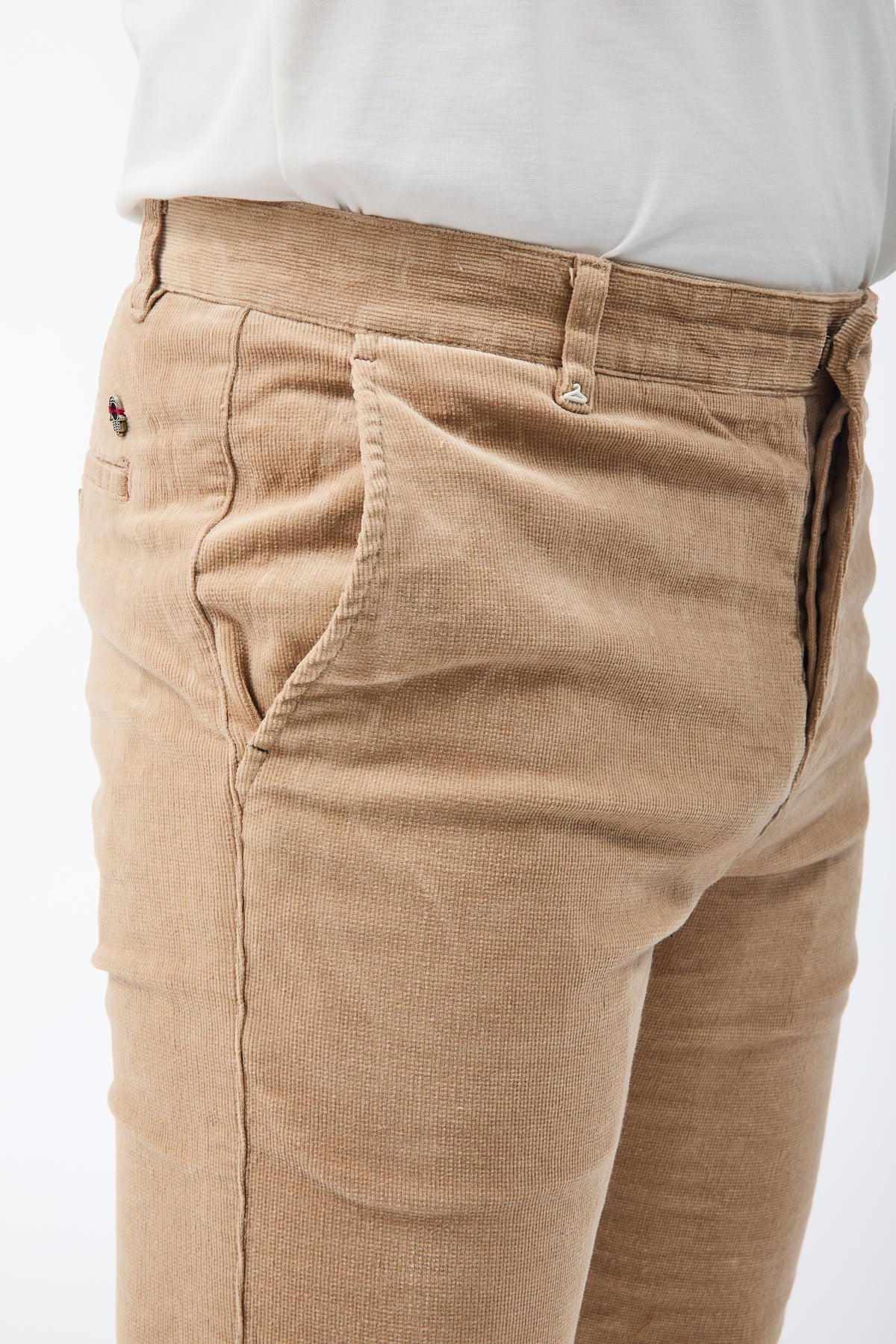 Pantalone Berna Chinos Velluto Cammello 310
