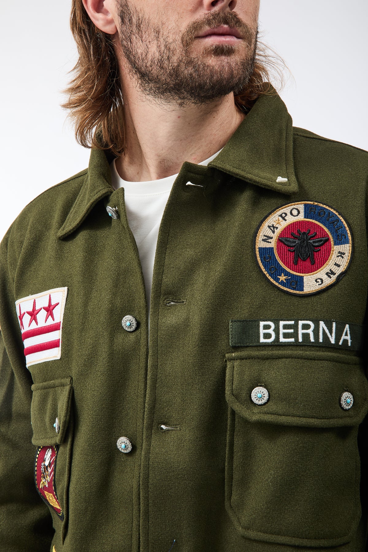 Overshirt Berna Boyscout patch Militare