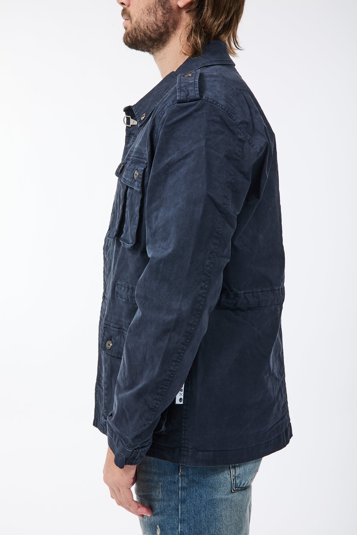 Sahariana Berna Gabardina Blu