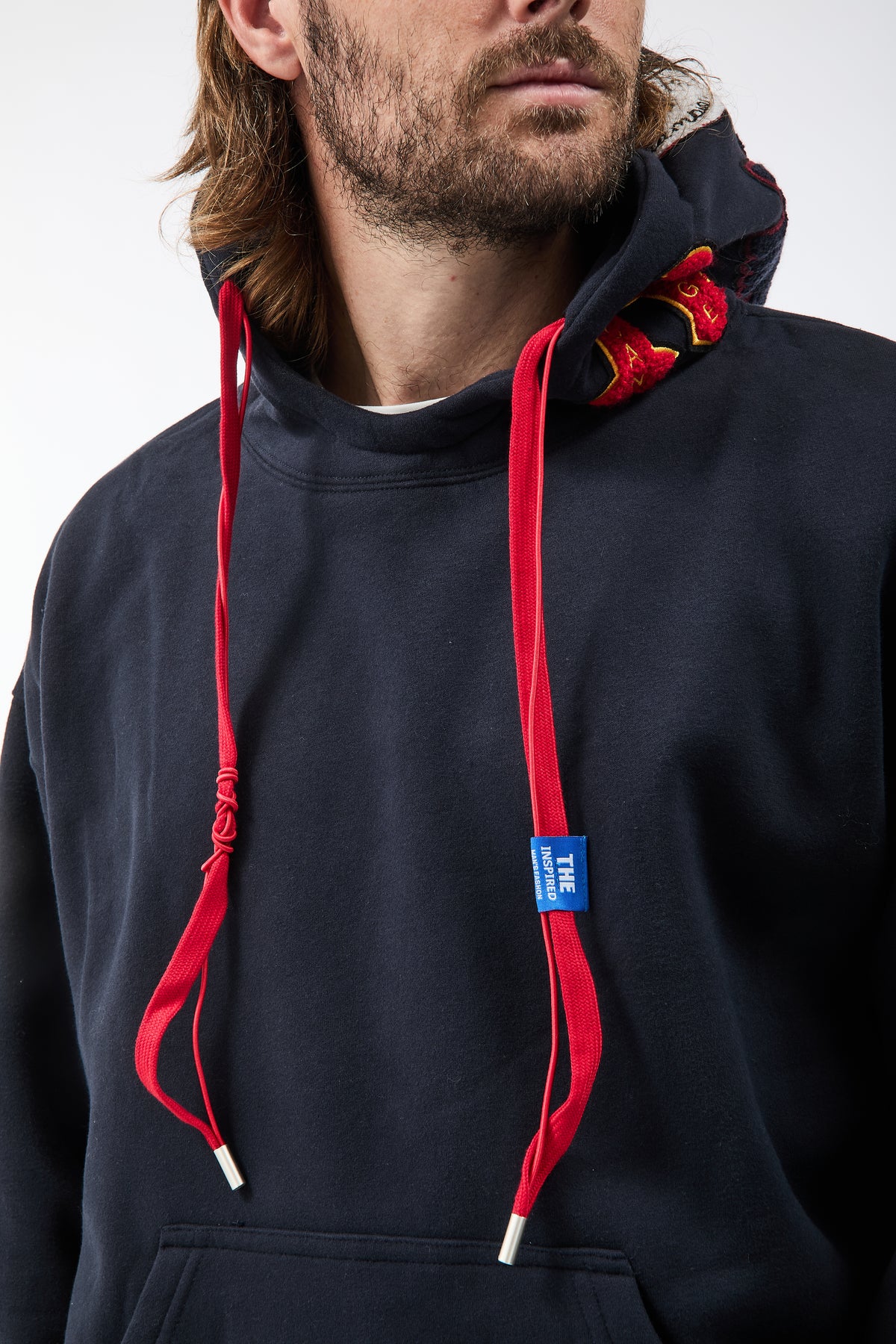 Felpa Berna Blu Patch