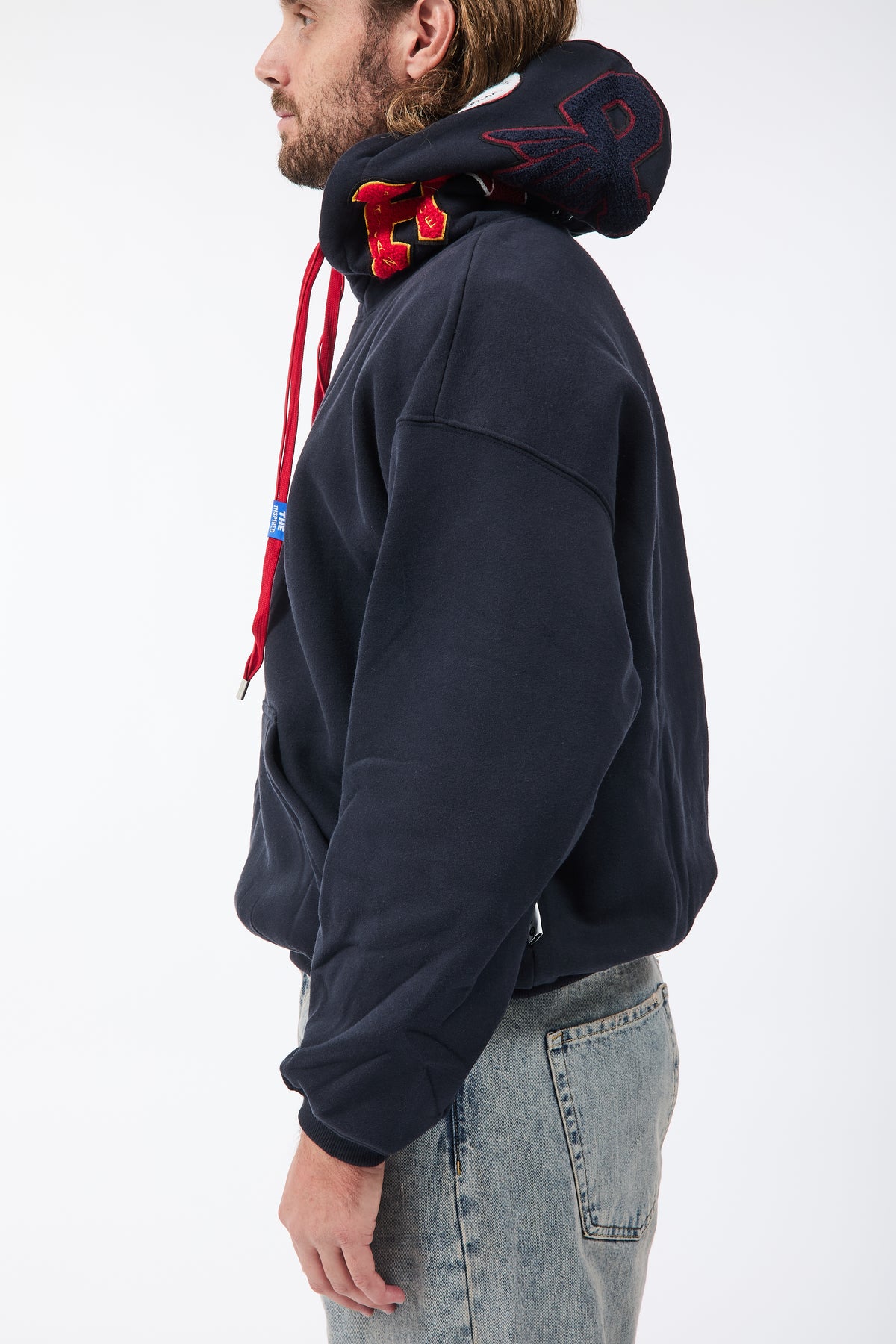 Felpa Berna Blu Patch