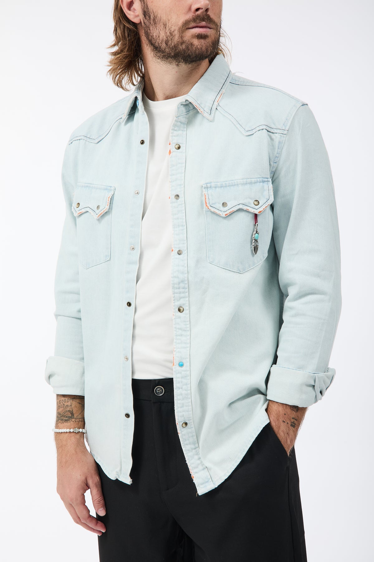 Camicia Berna Denim Destroy