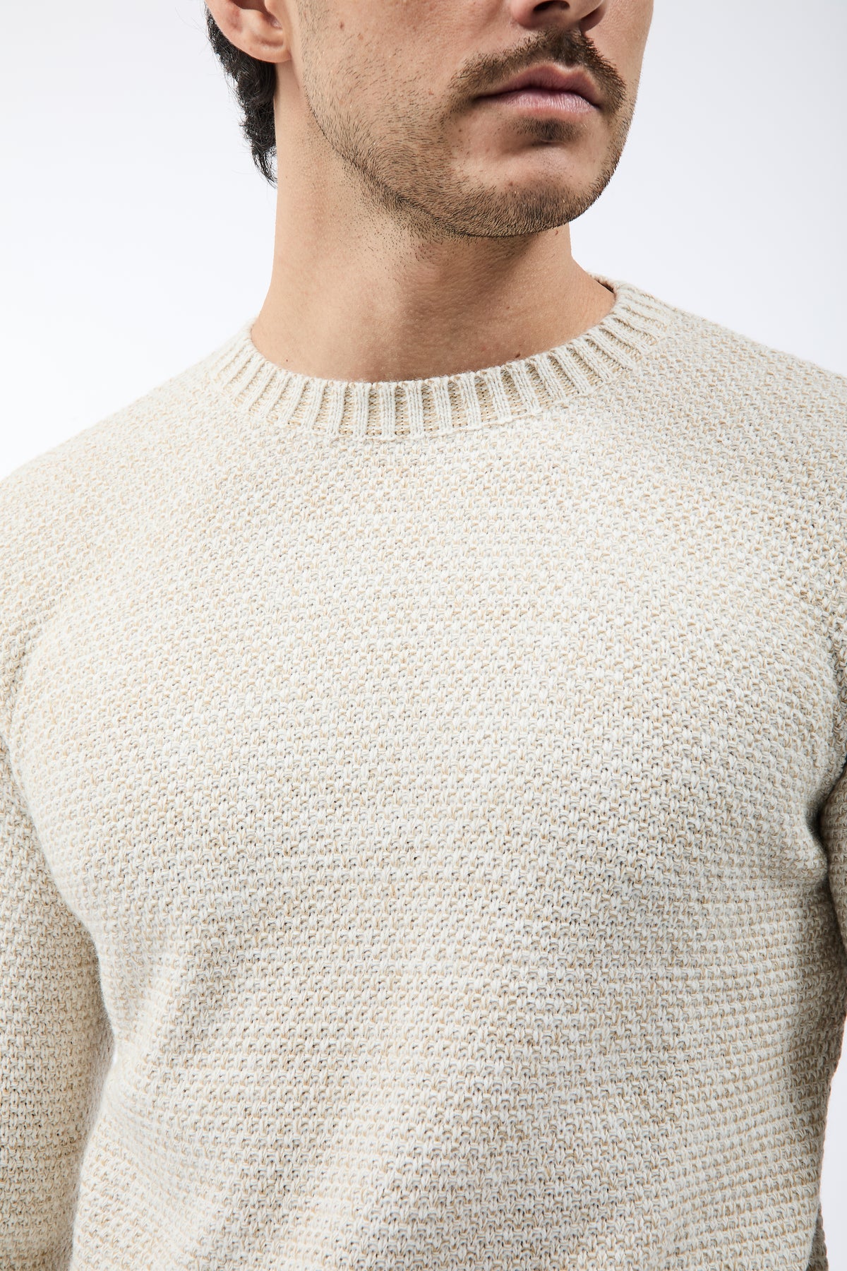 Maglione Block Eleven Scandiano Panna-Cammello
