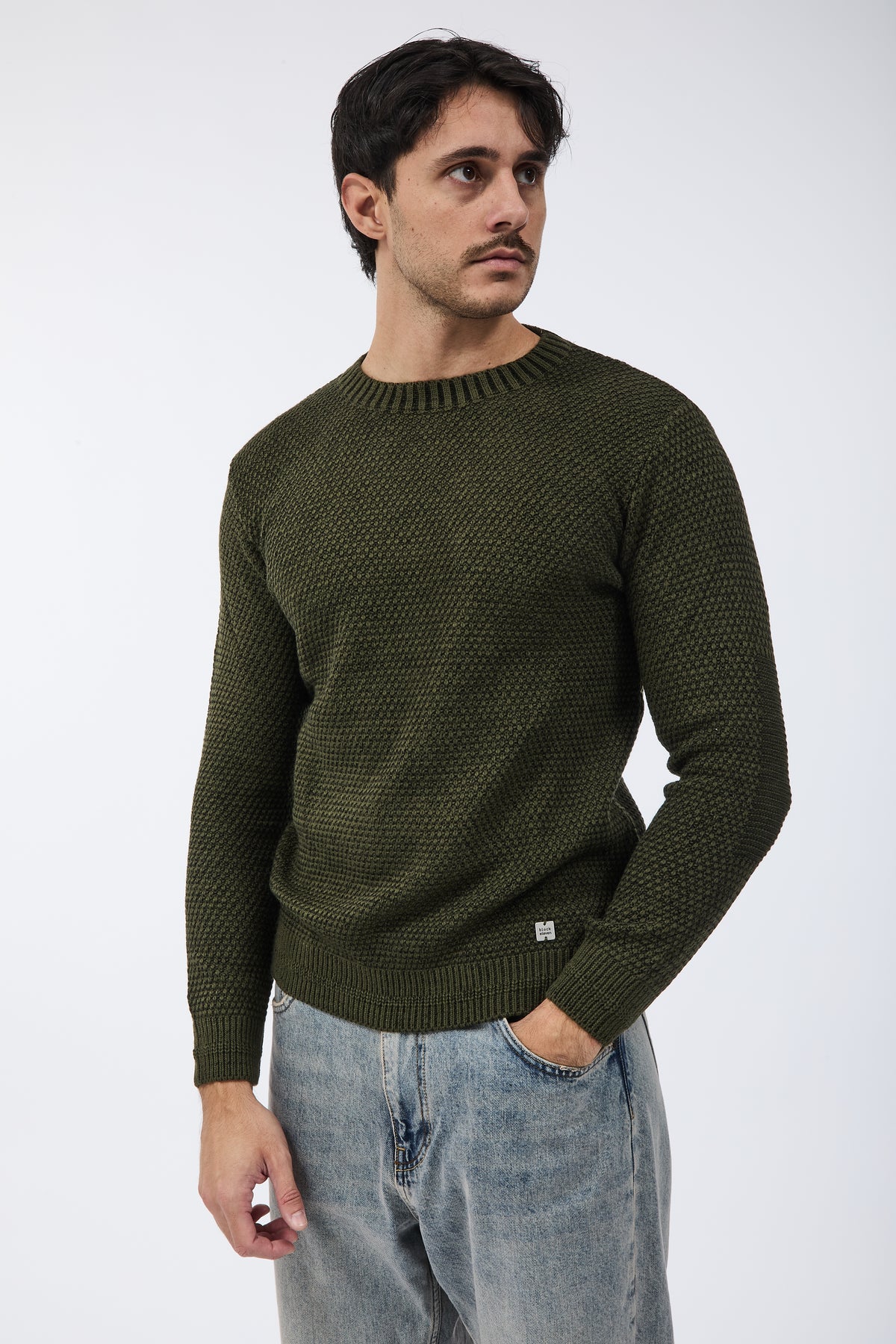 Maglione Block Eleven Scandiano Verde-Nero
