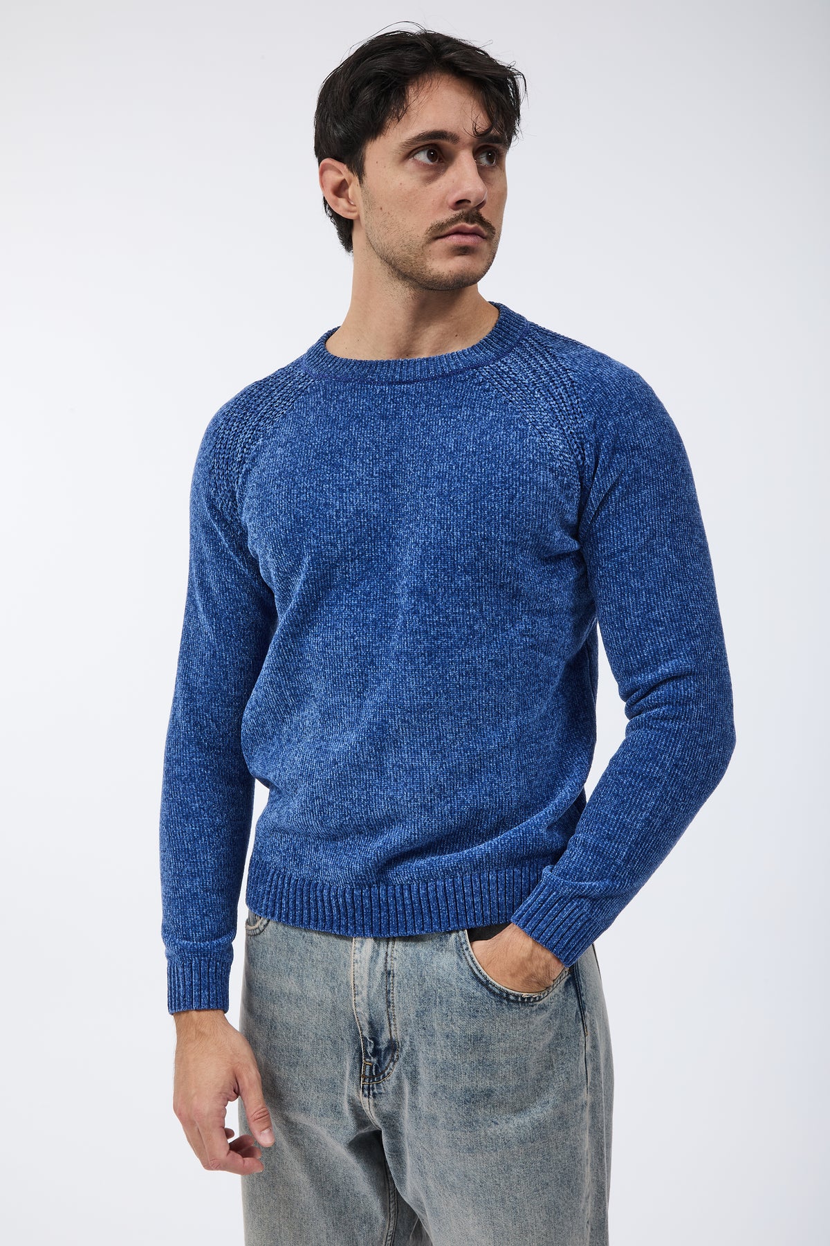 Maglione Over-d Ciniglia M21 Denim