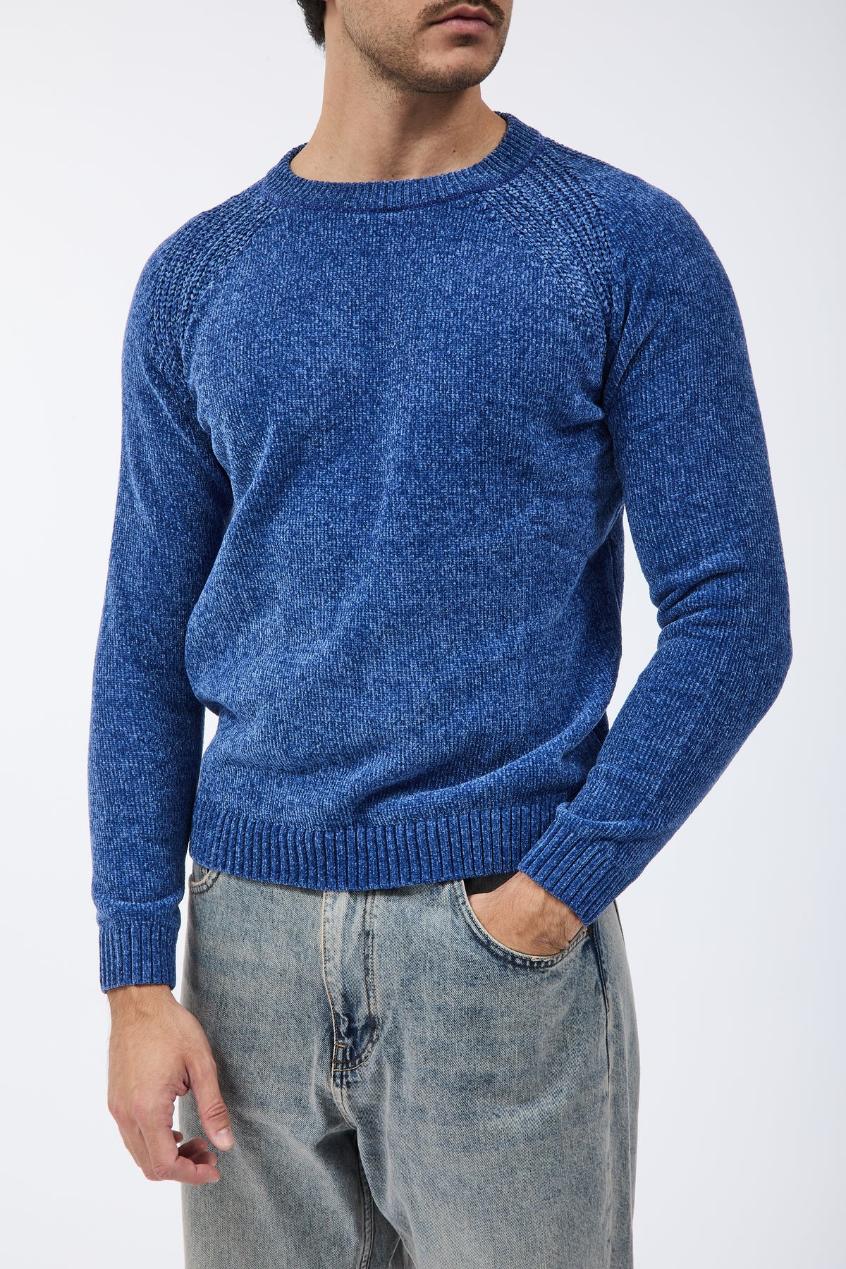 Maglione Over-d Ciniglia M21 Denim