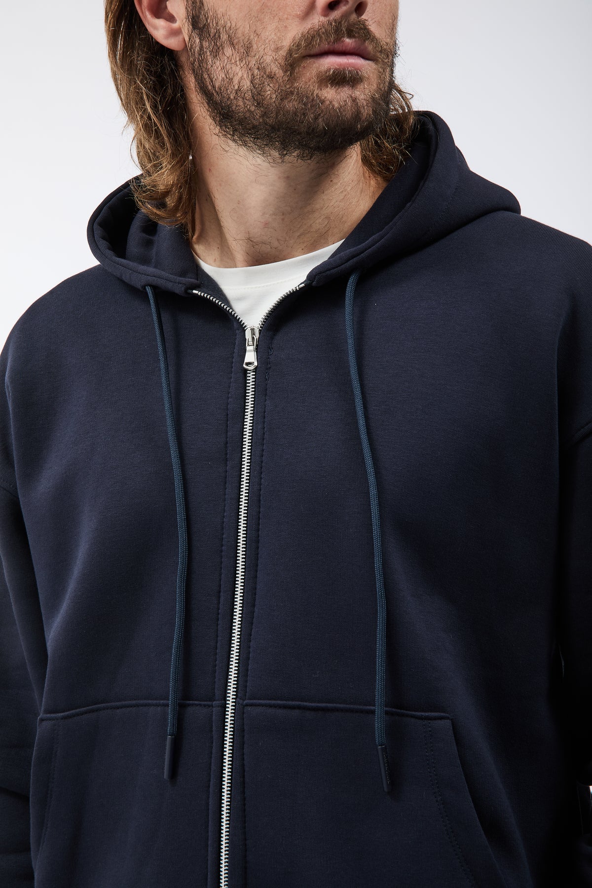 Felpa Superculture Zip Travis Blu
