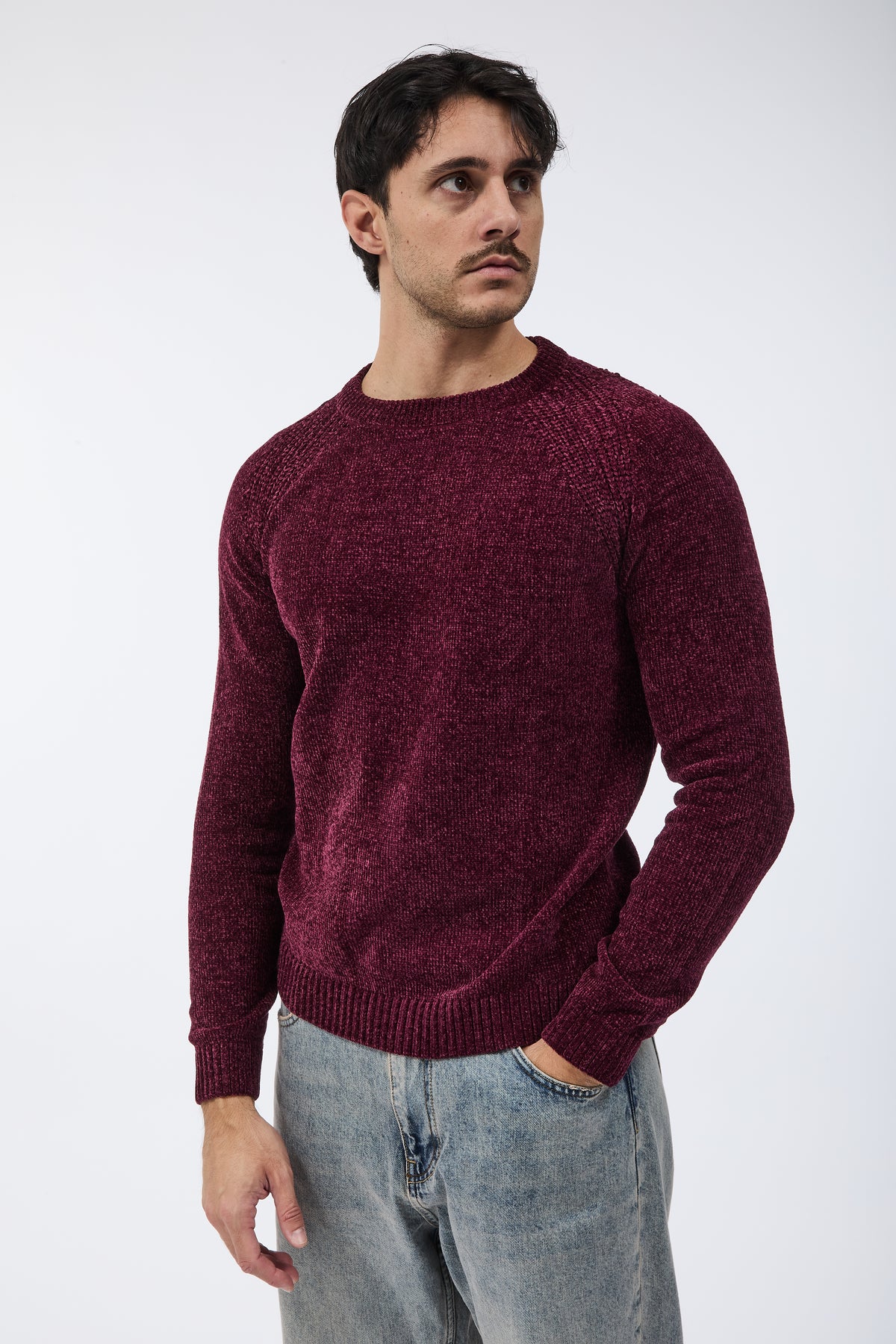 Maglione Over-d Ciniglia M21 Bordeaux