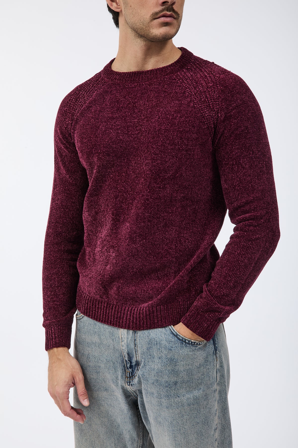 Maglione Over-d Ciniglia M21 Bordeaux