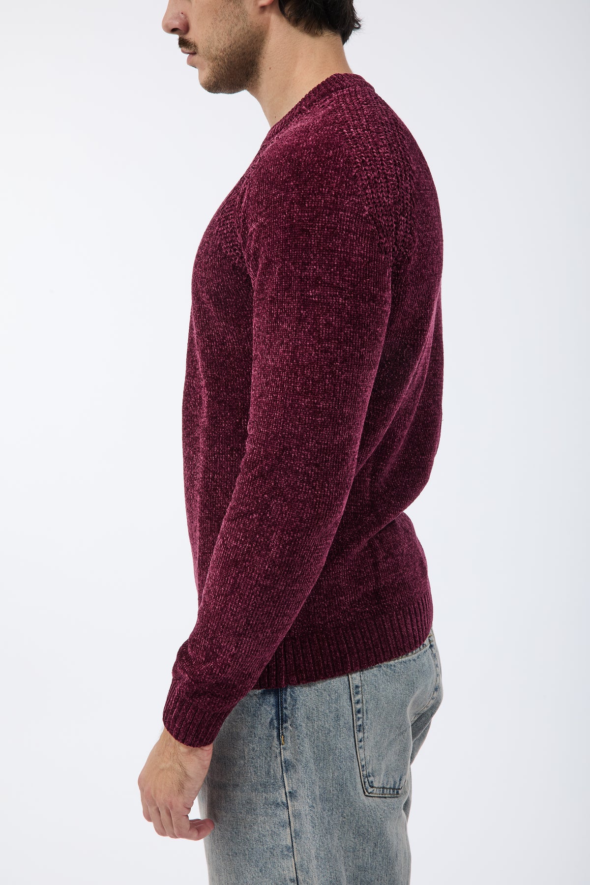 Maglione Over-d Ciniglia M21 Bordeaux