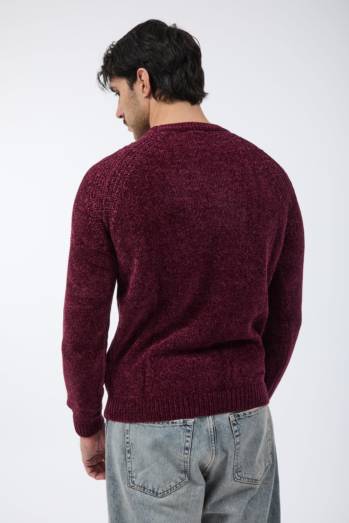 Maglione Over-d Ciniglia M21 Bordeaux