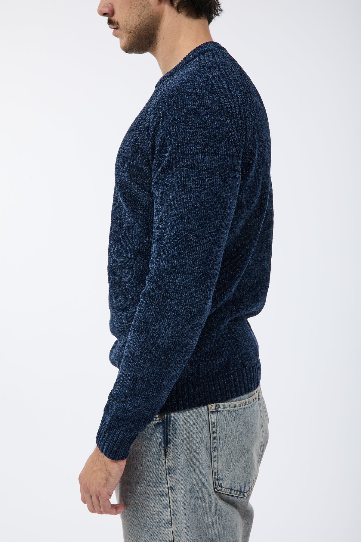 Maglione Over-d Ciniglia M21 Blu