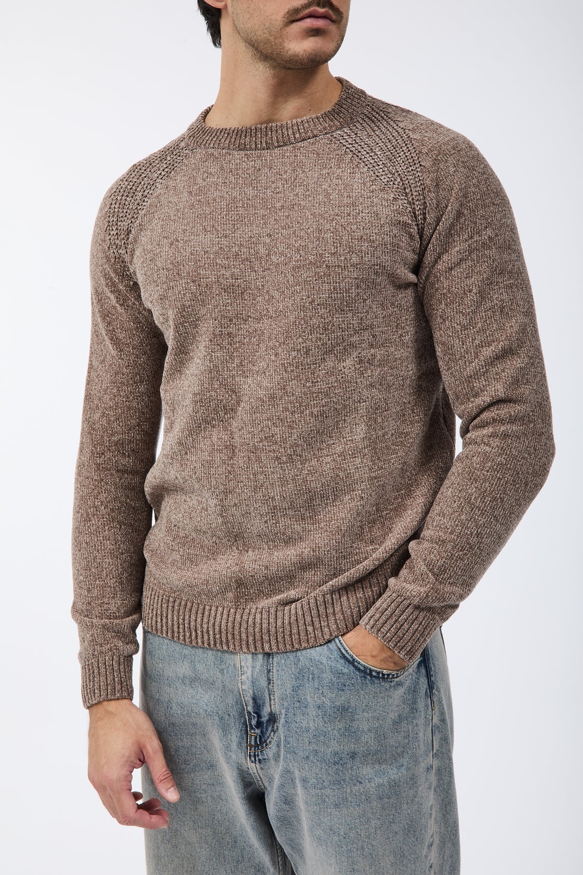 Maglione Over-d Ciniglia M21 Taupe