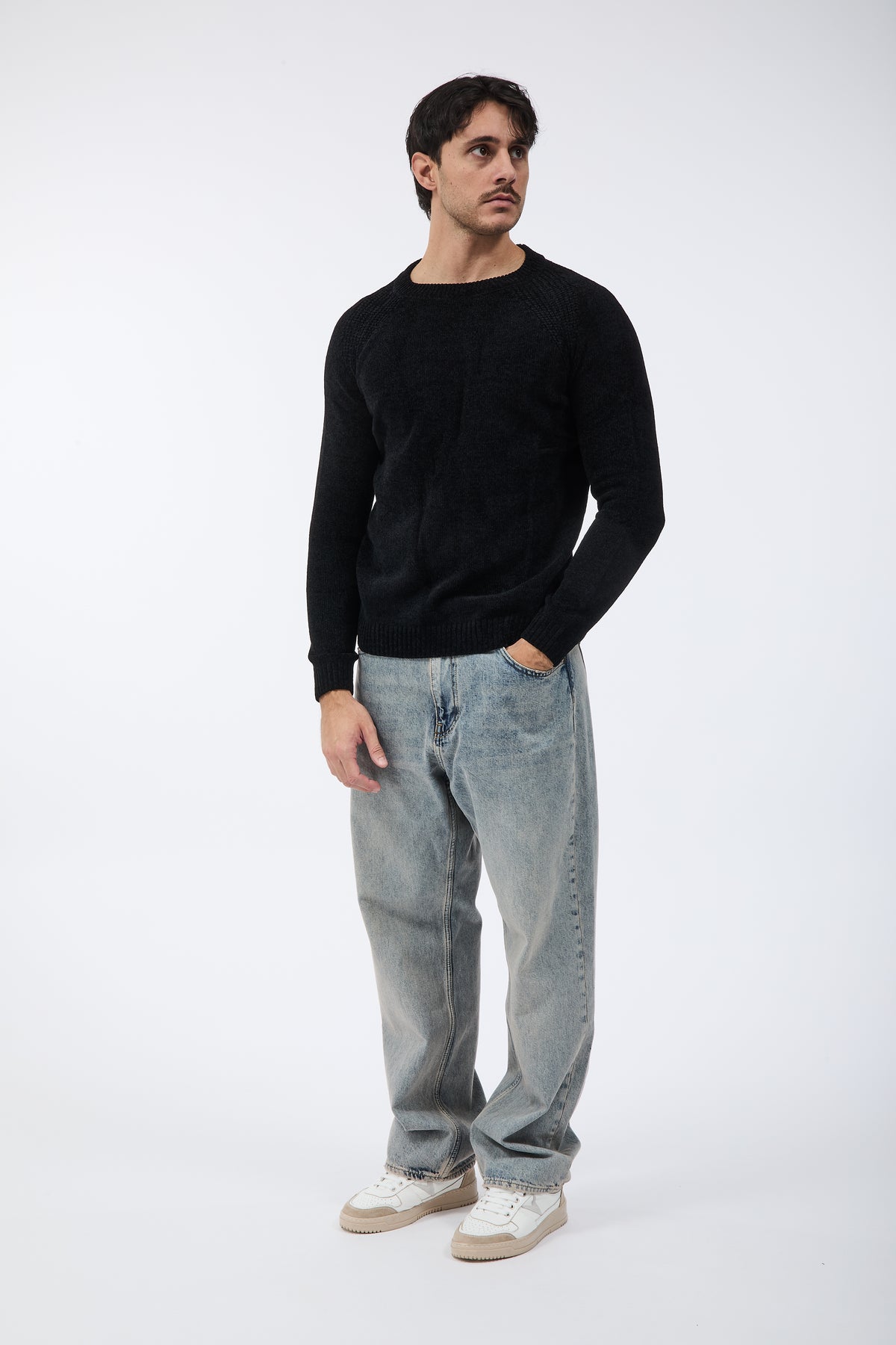 Maglione Over-d Ciniglia M21 Nero