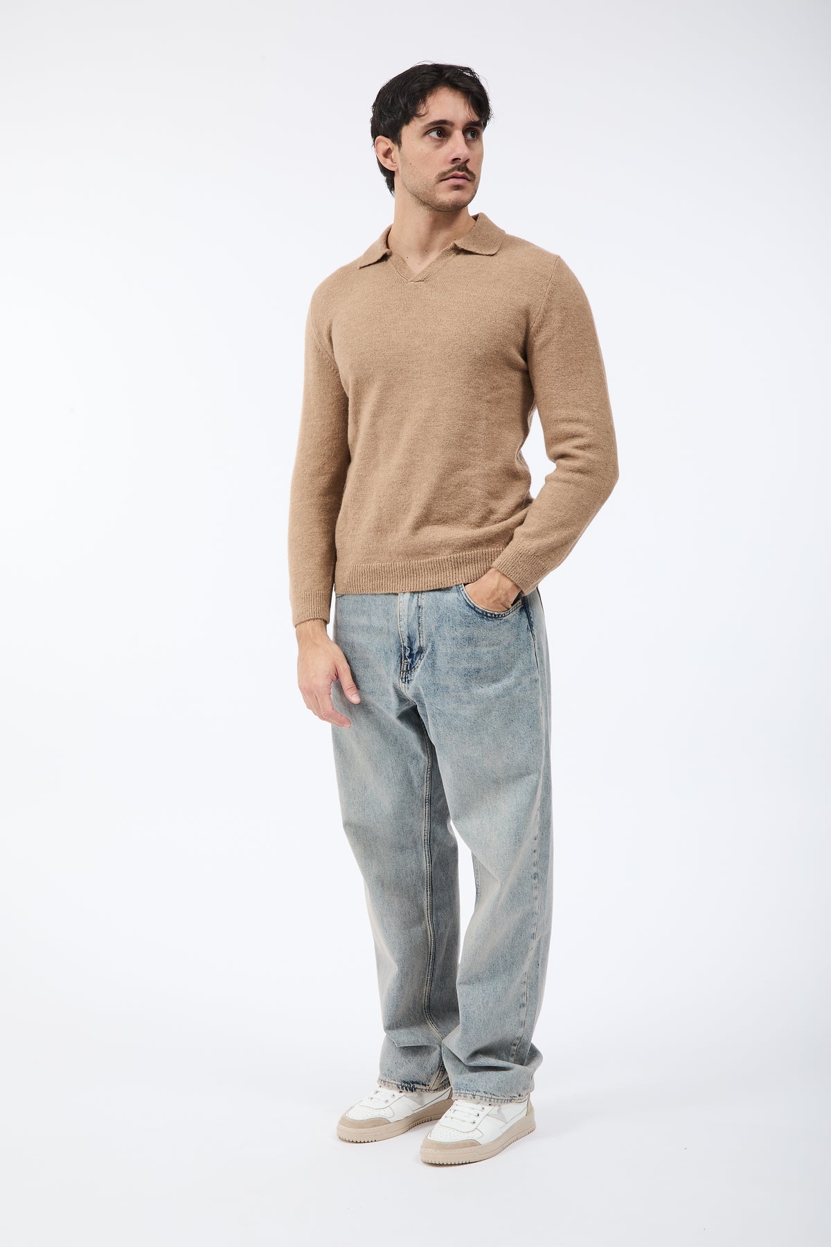Maglione Alta Tensione Polo Cammello