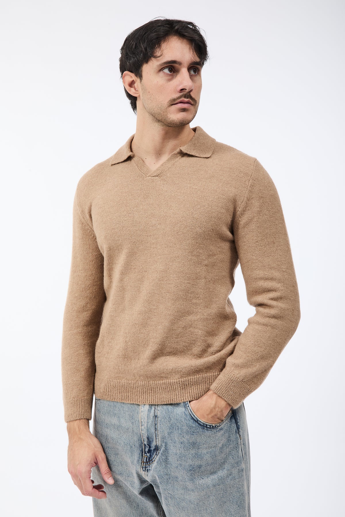 Maglione Alta Tensione Polo Cammello