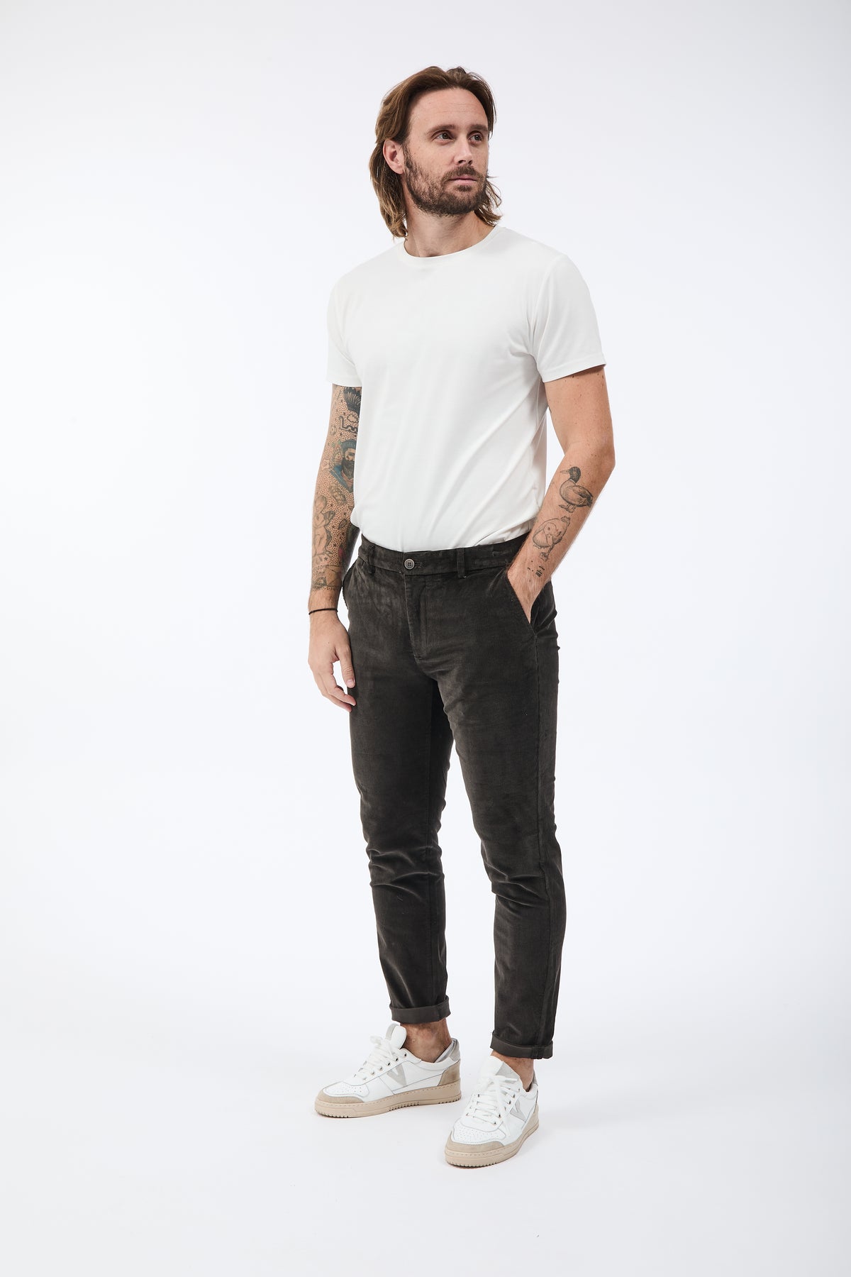 Pantalone Gianni Lupo Tahoma Velluto Coffee