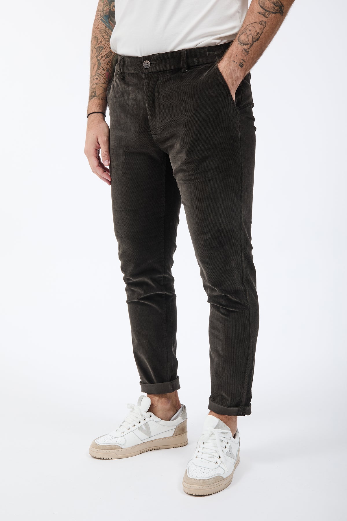 Pantalone Gianni Lupo Tahoma Velluto Coffee