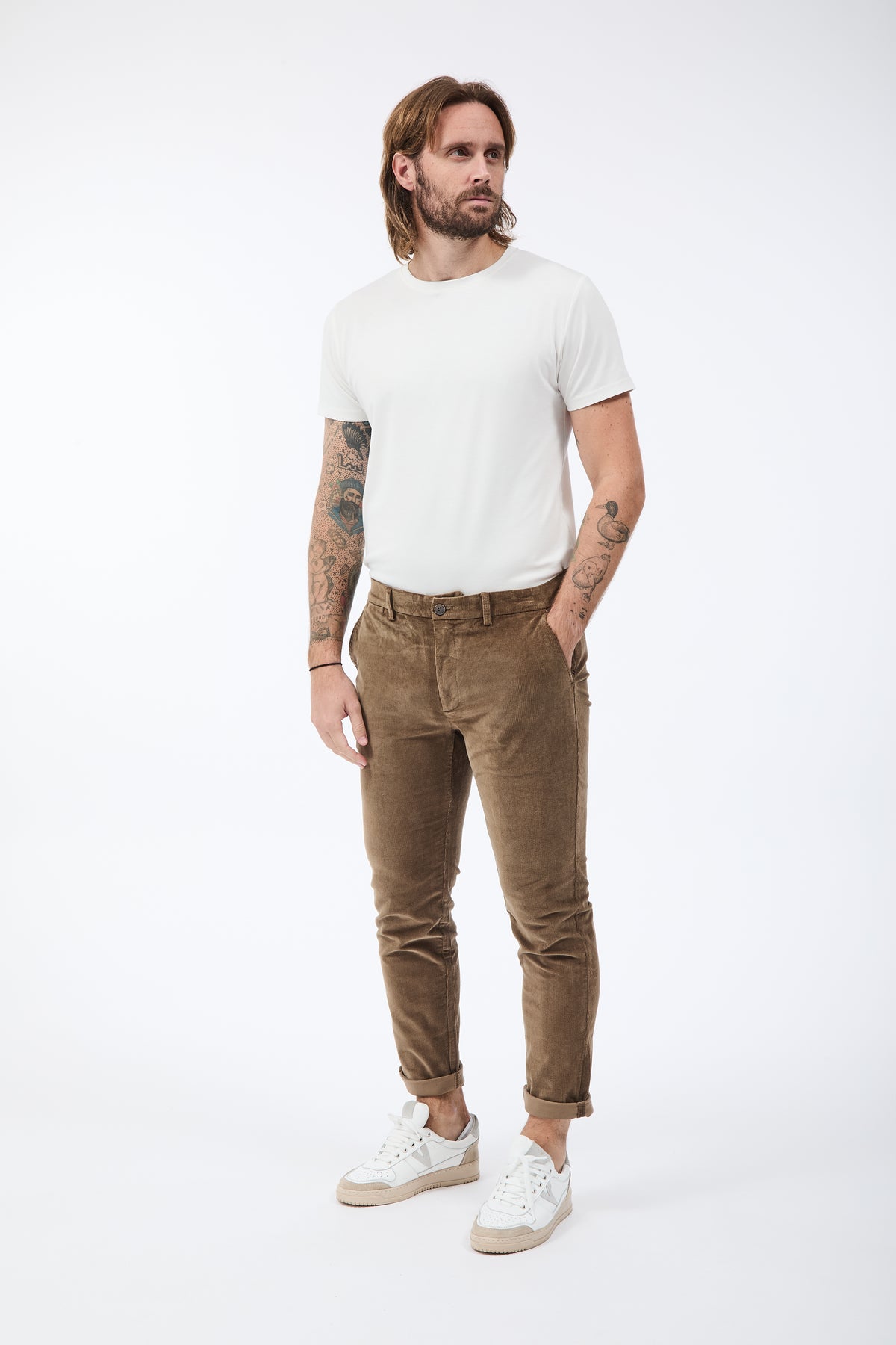 Pantalone Gianni Lupo Tahoma Velluto Cammello