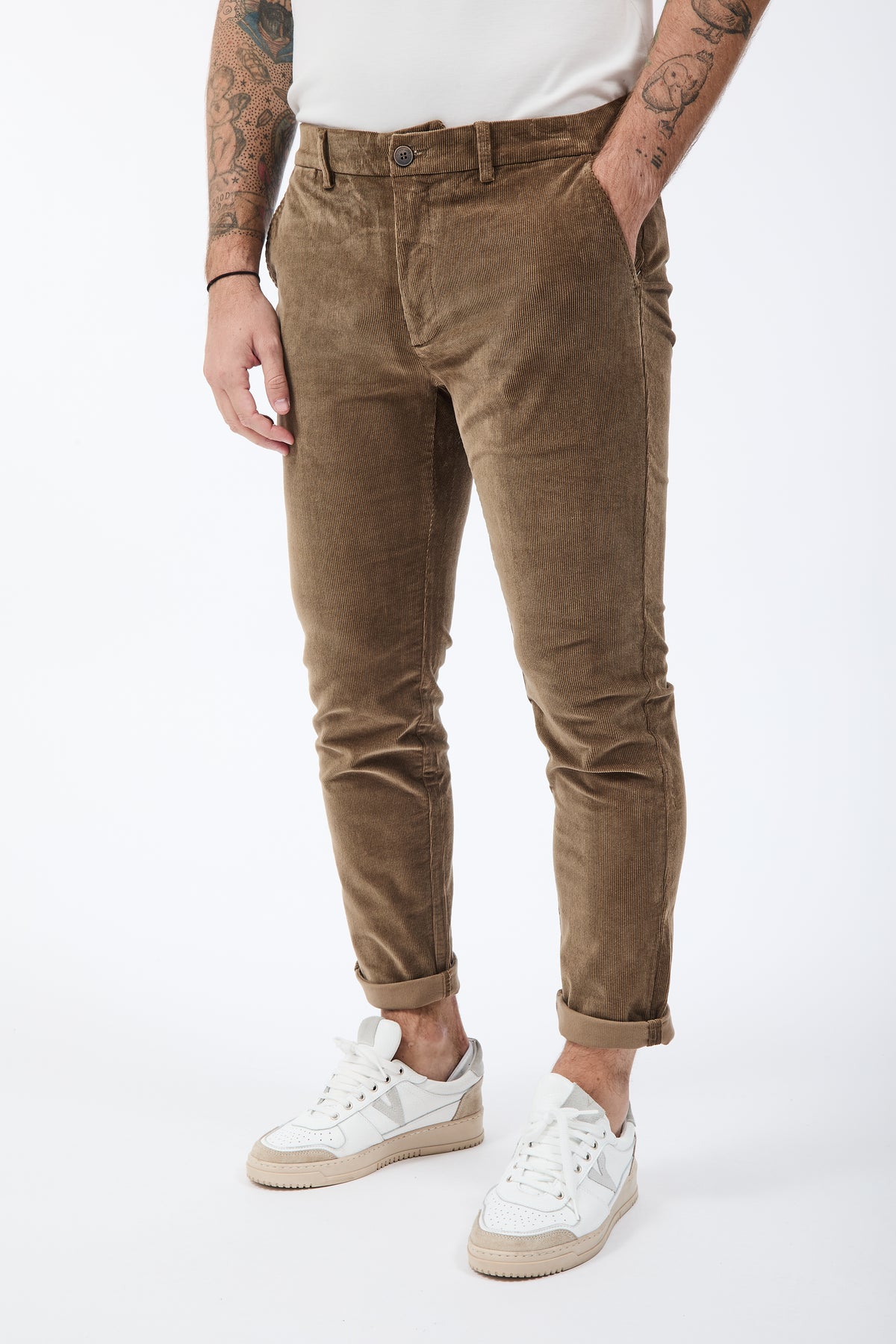Pantalone Gianni Lupo Tahoma Velluto Cammello