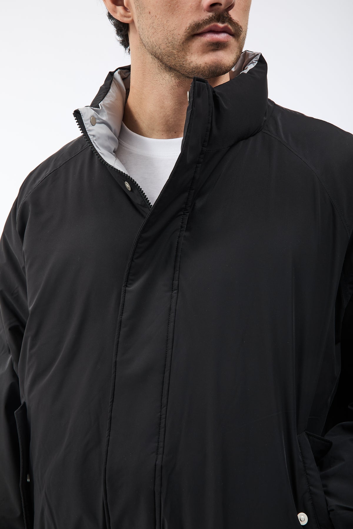 Piumino Imperial Cropped Nero 025