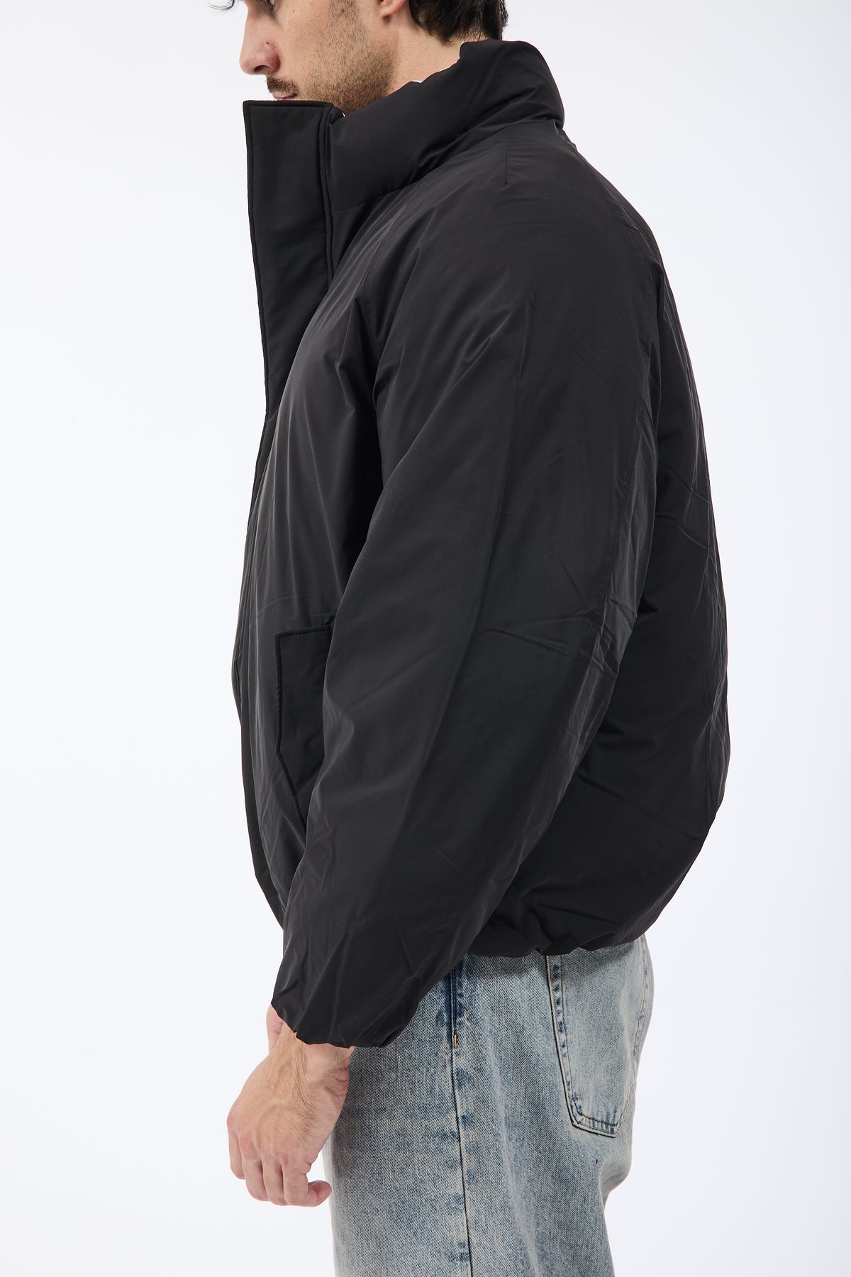 Piumino Imperial Cropped Nero 025