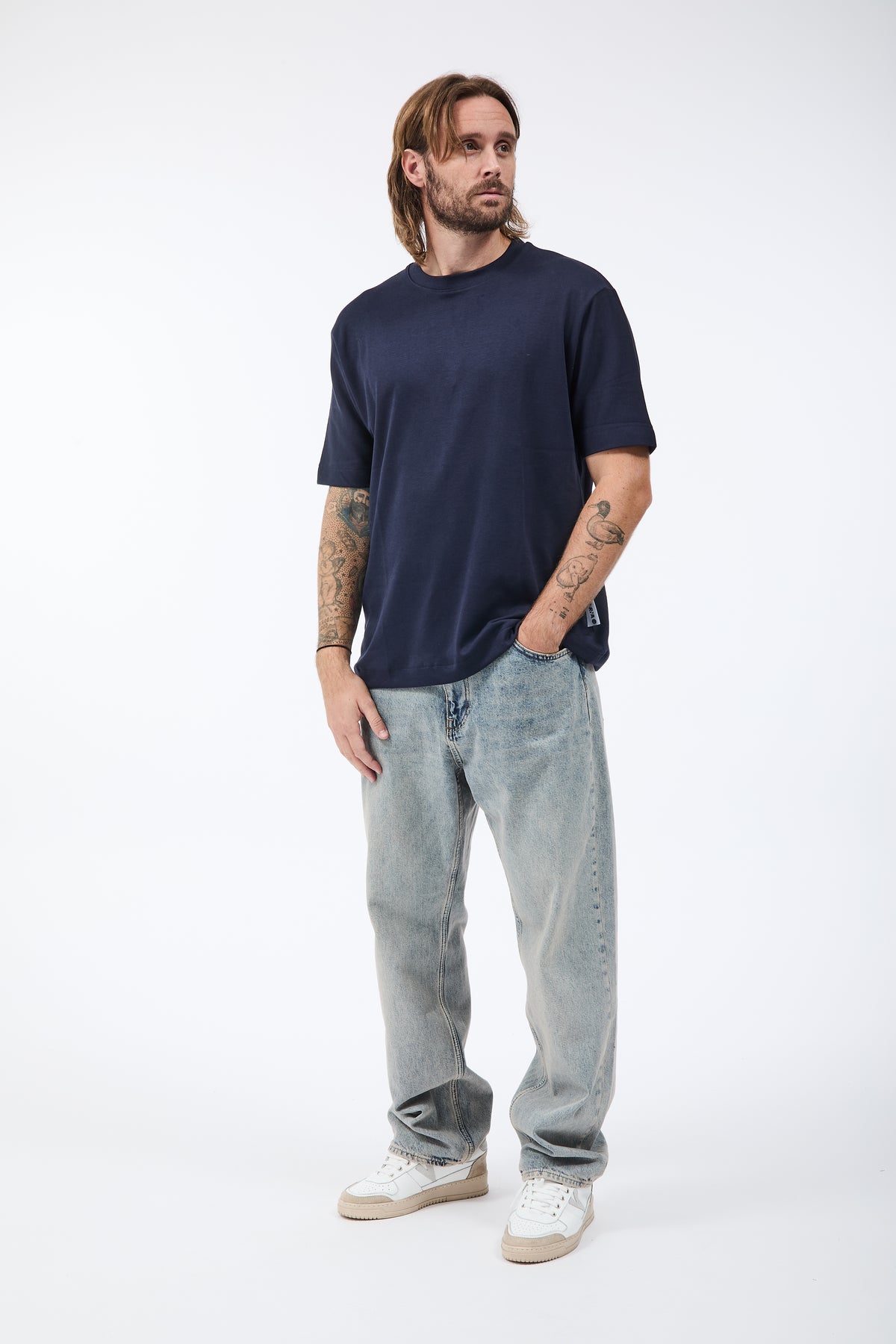 T-shirt Berna Interlock Blu