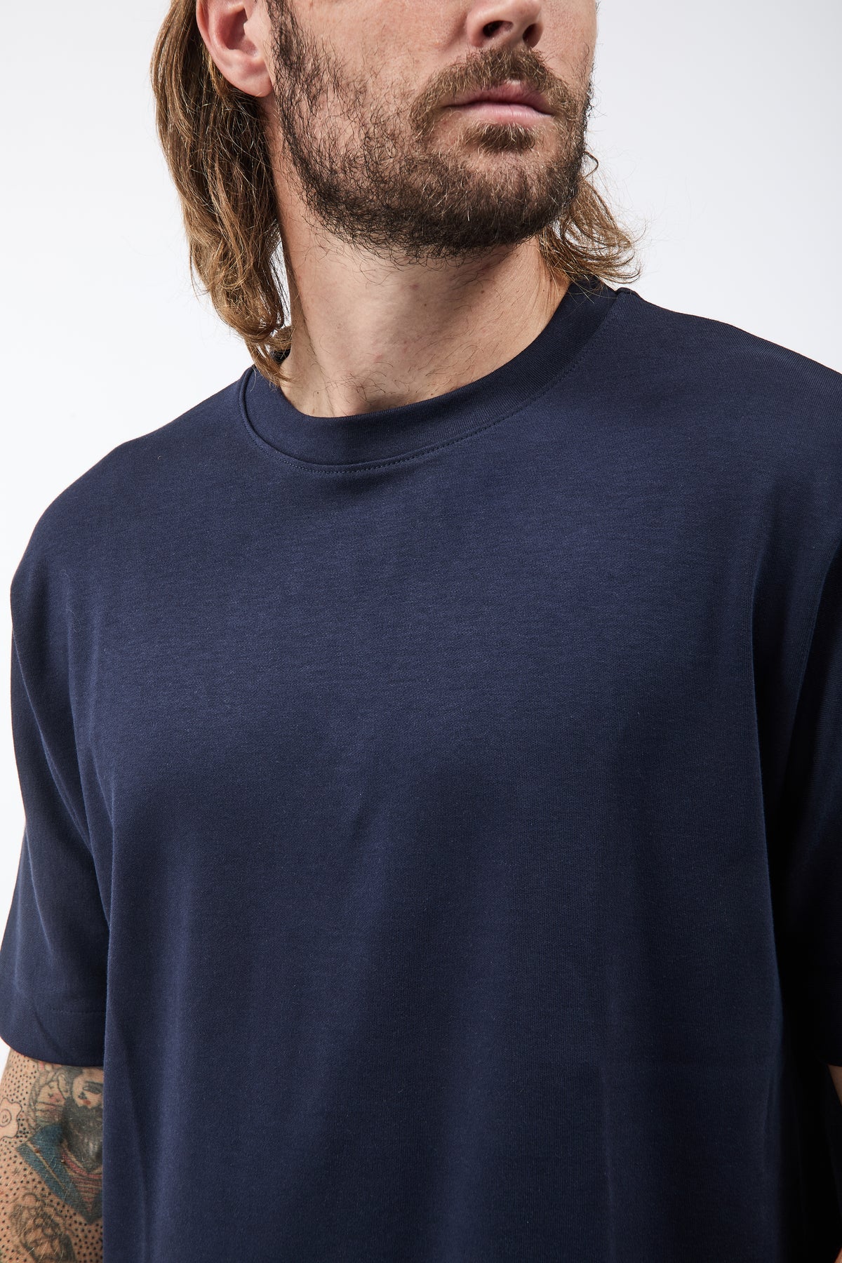 T-shirt Berna Interlock Blu