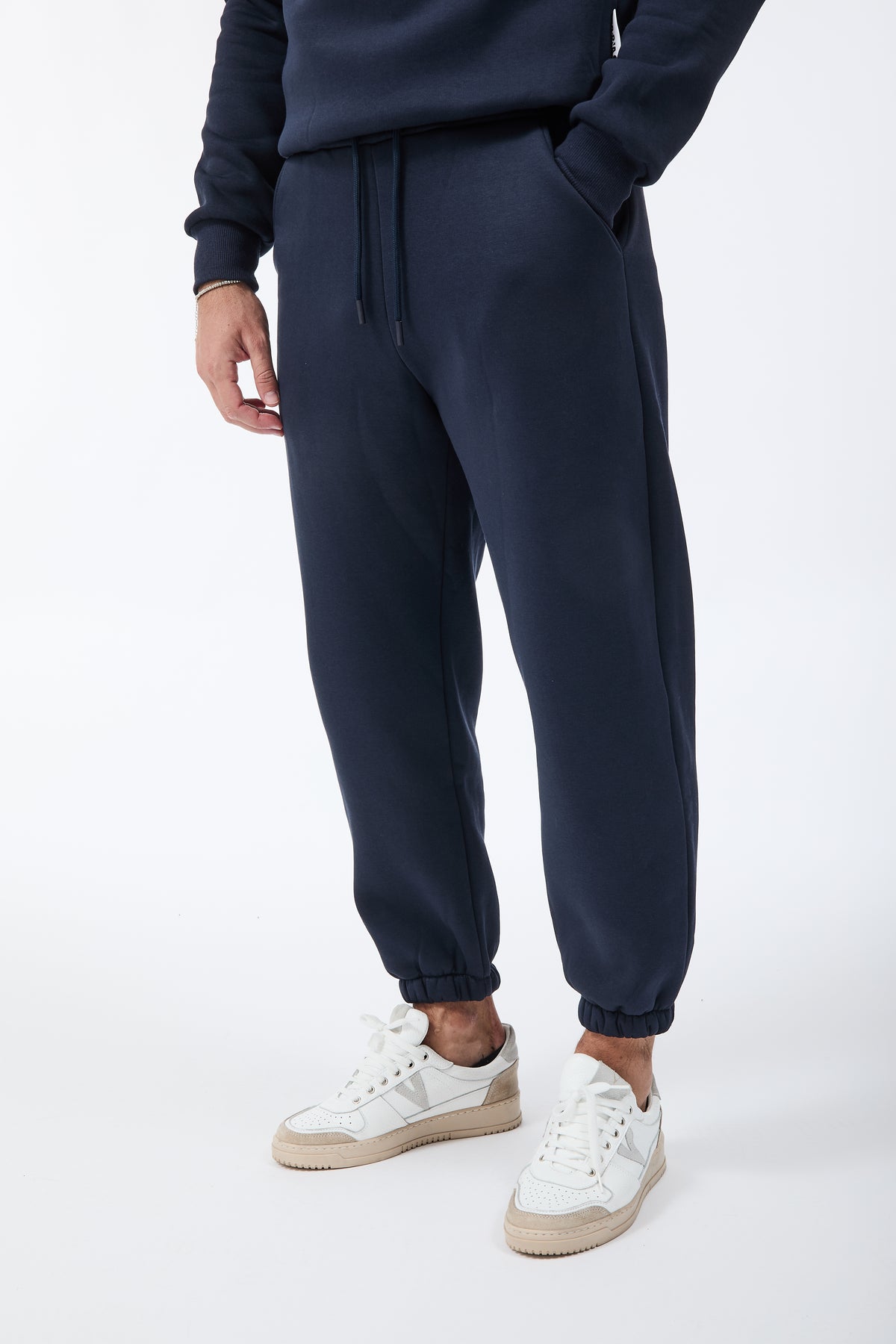 Pantalone Berna Felpa Polsino Blu