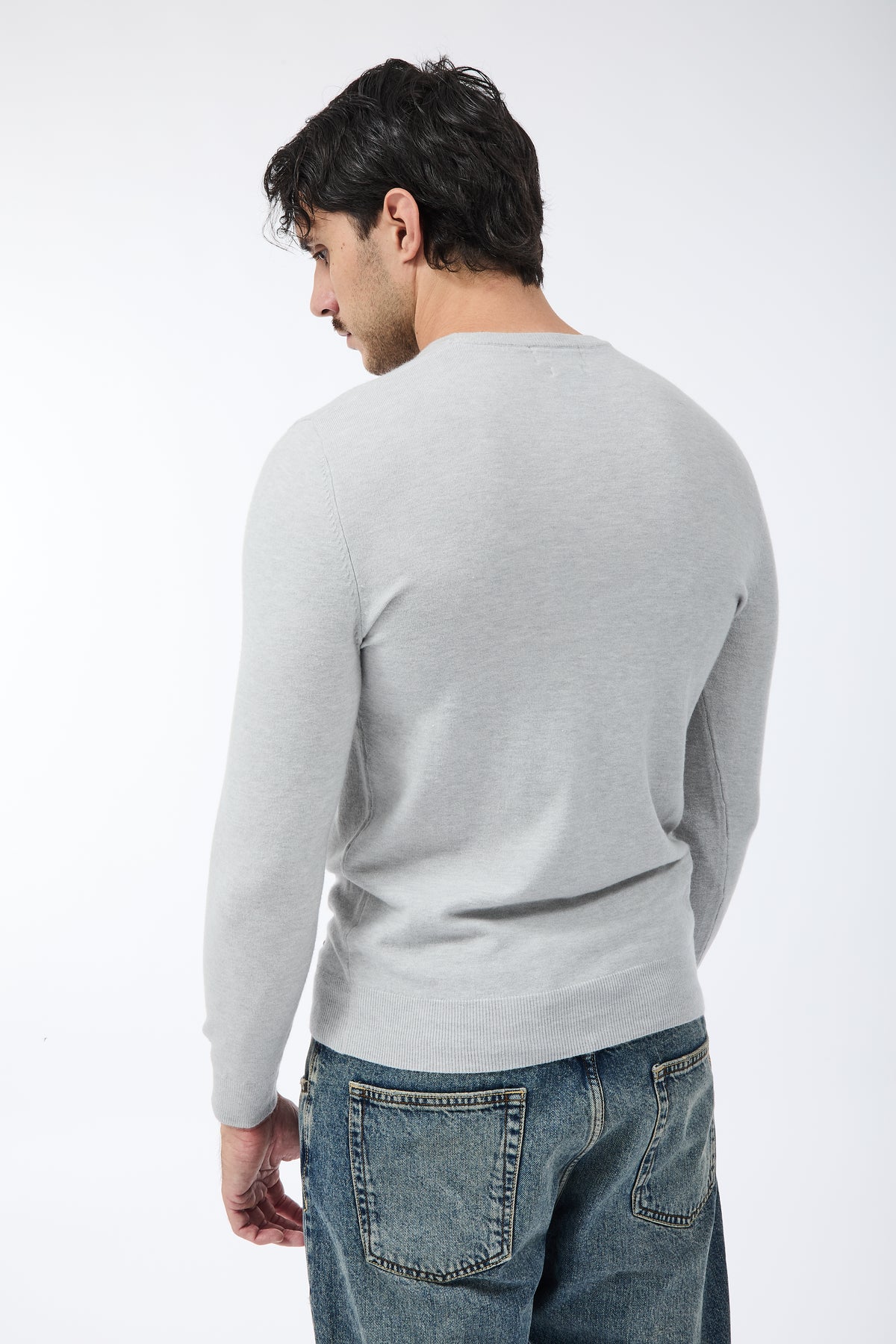 Maglioncino Gianni Lupo 33398 Grigio Chiaro