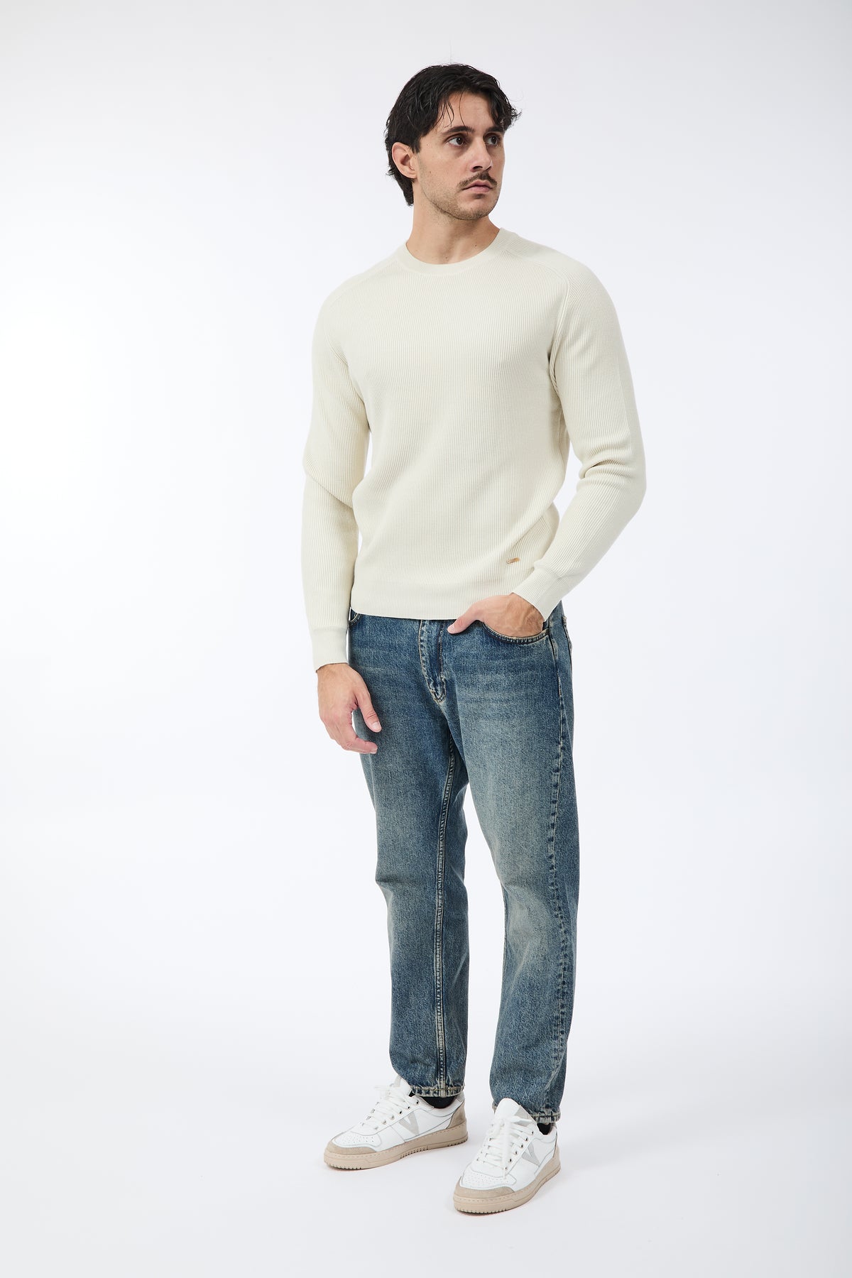 Maglione Gianni Lupo Panna 35213